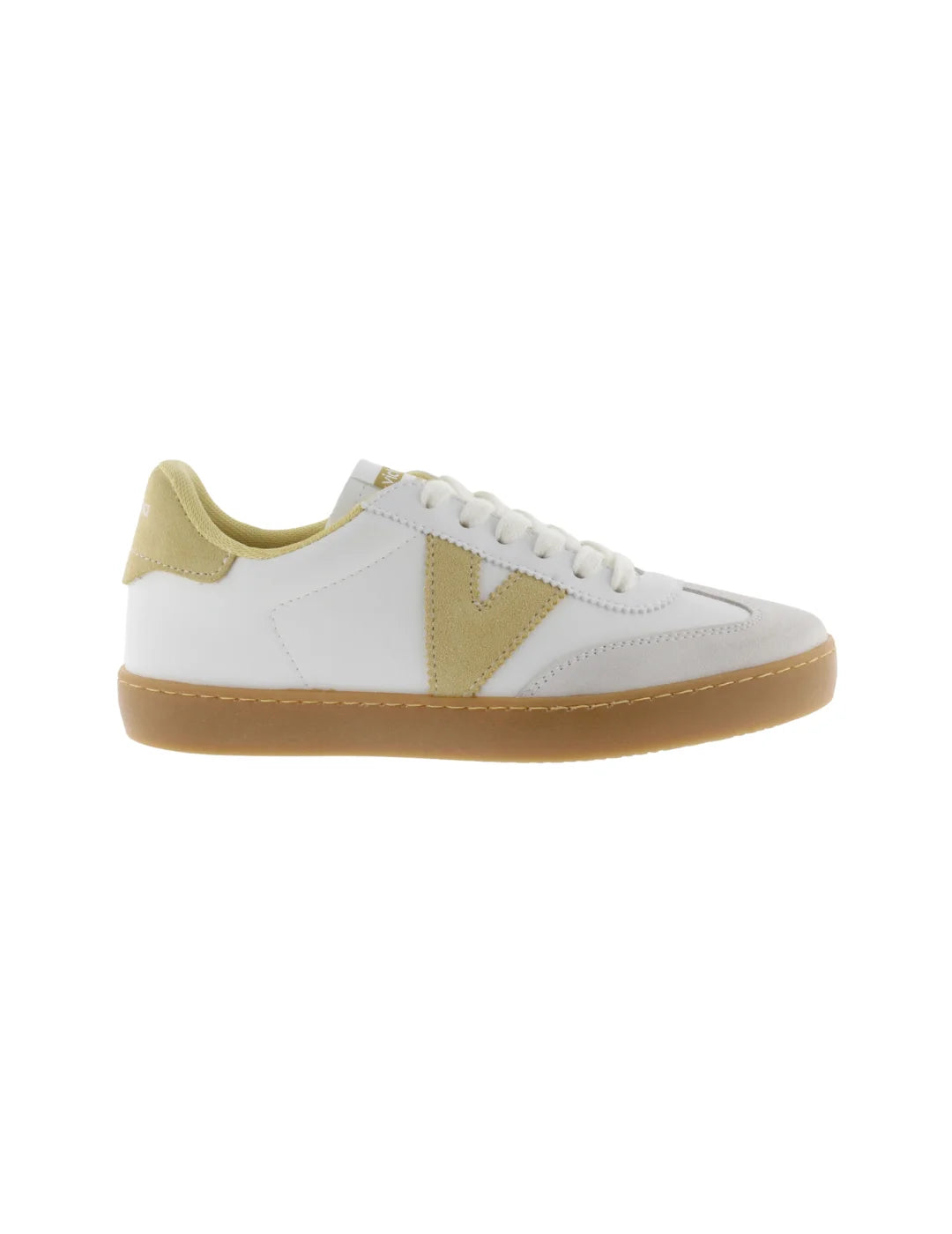 Zapatilla Victoria Berlin Blanco-Amarillo | Bicos de Fío