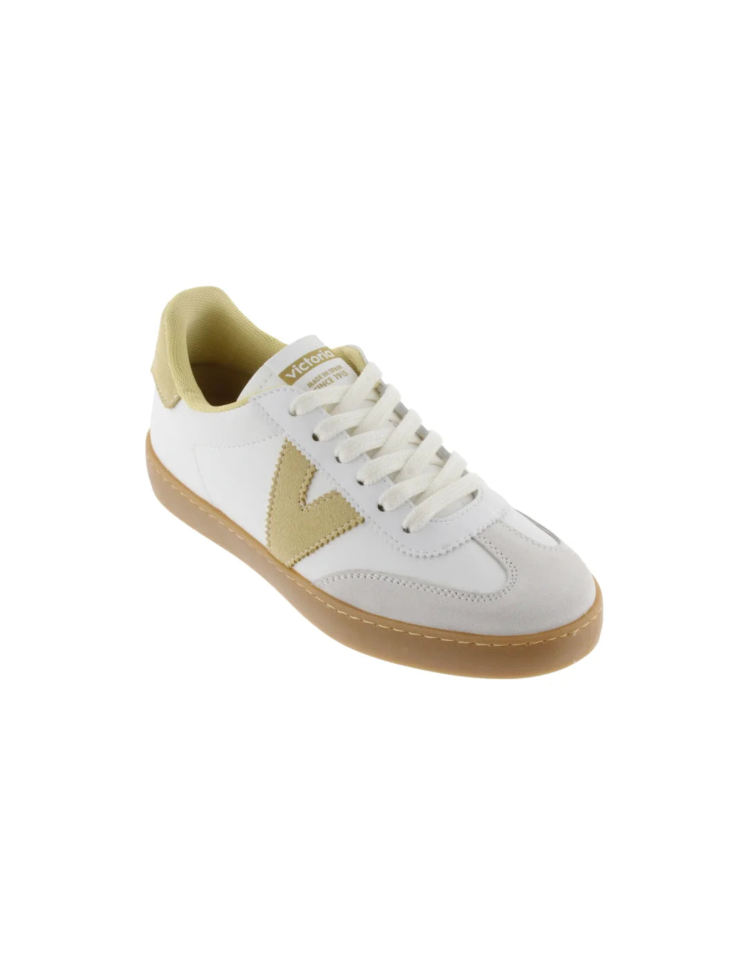 Zapatilla Victoria Berlin Blanco-Amarillo | Bicos de Fío