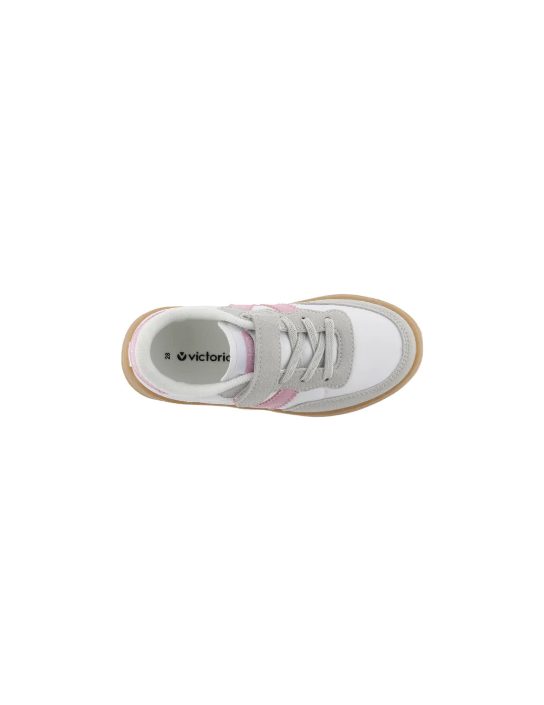 Zapatilla Victoria Oslo Blanco-Rosa | Bicos de Fío
