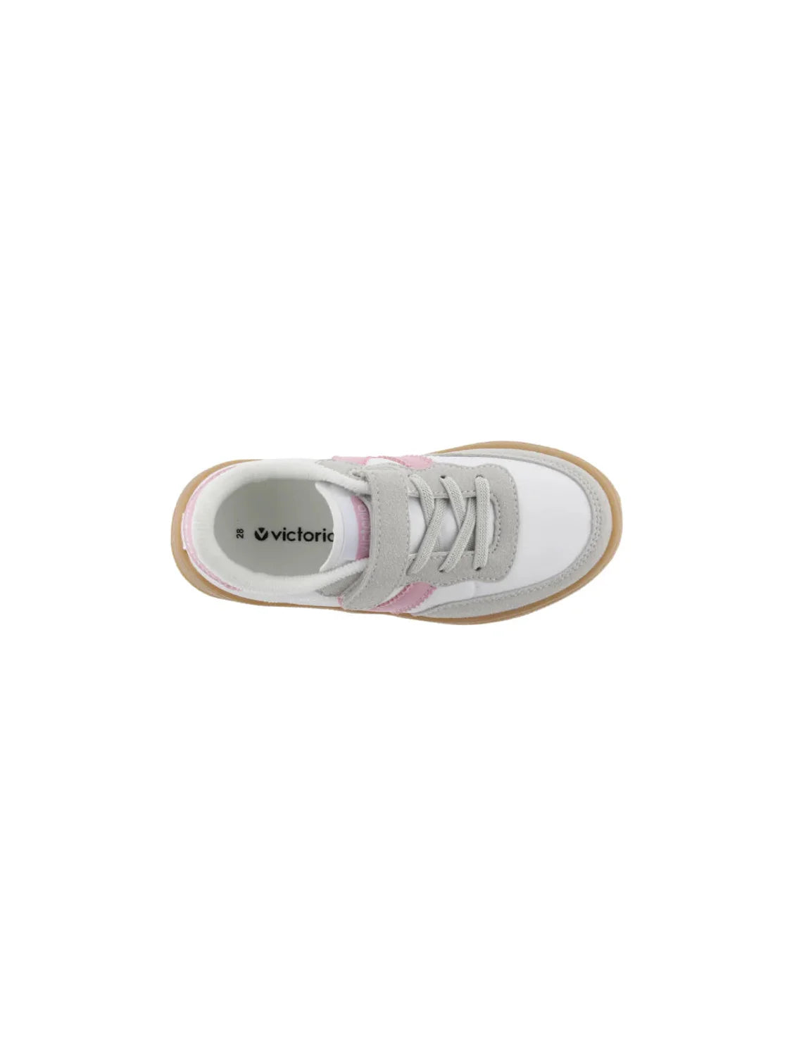 Zapatilla Victoria Oslo Blanco-Rosa | Bicos de Fío