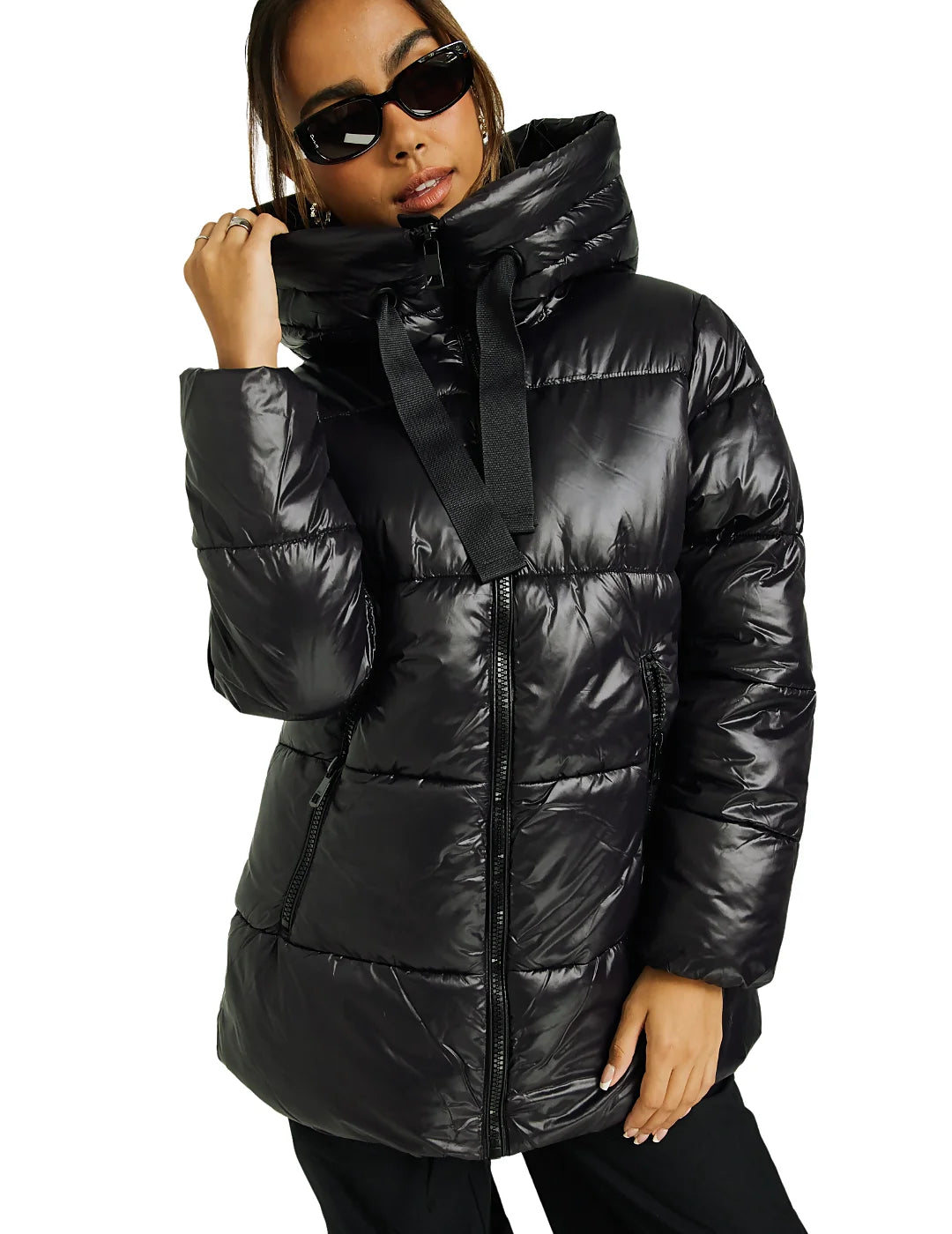Chaqueta Acolchada Only Onlnewscarlett Negro | Bicos de Fío