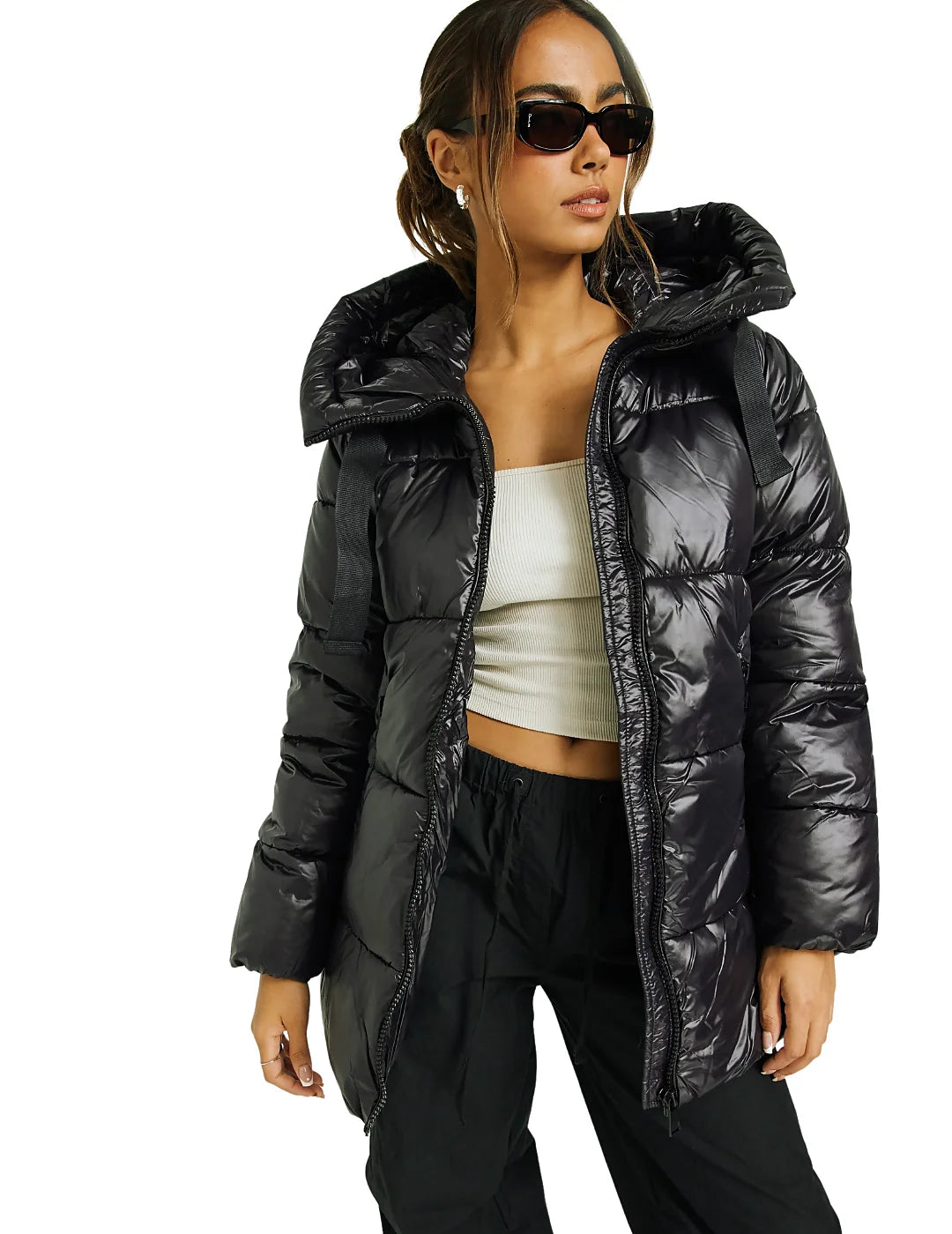 Chaqueta Acolchada Only Onlnewscarlett Negro | Bicos de Fío