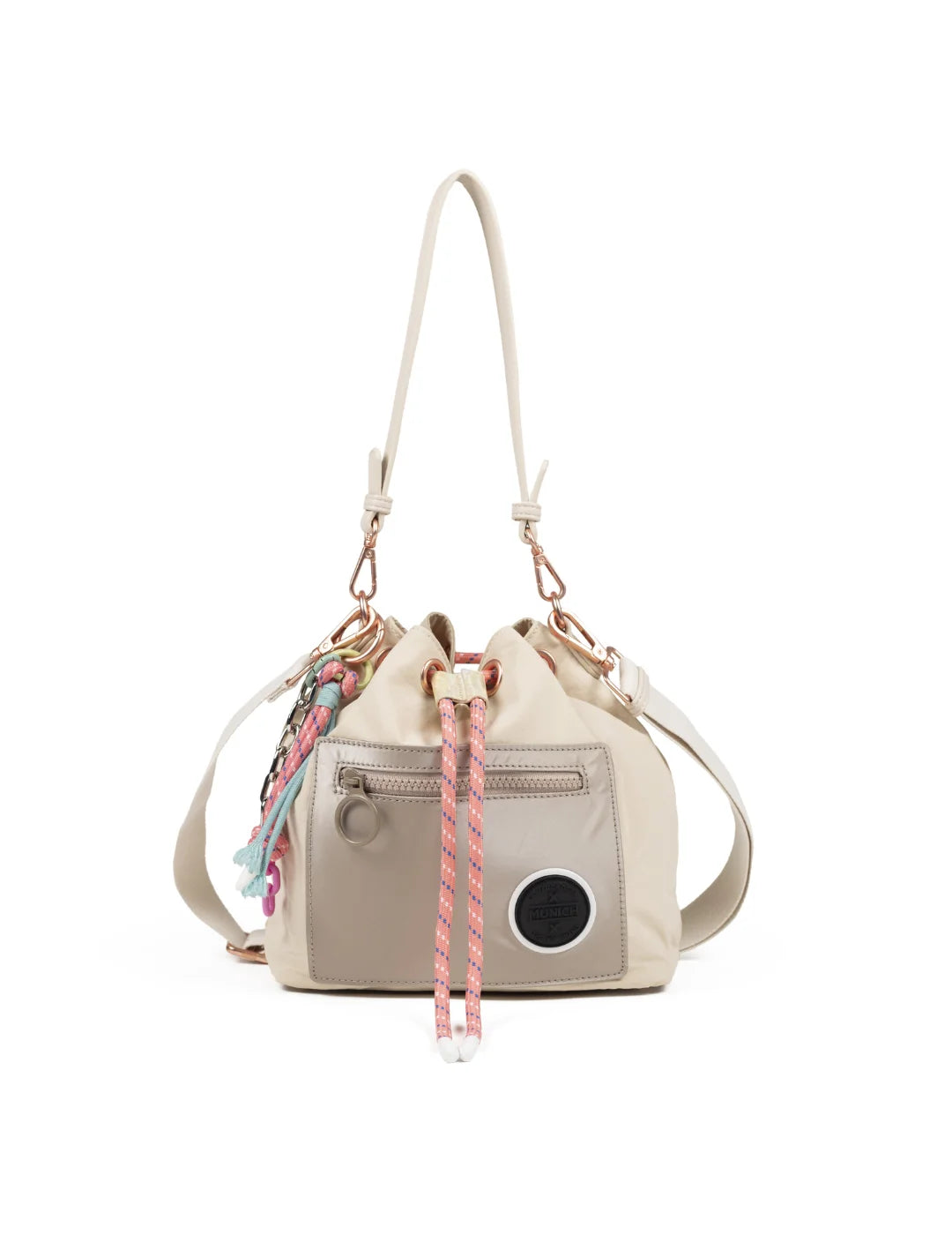 Bolso Bucket Munich Deep Recycled Crema | Bicos de Fío