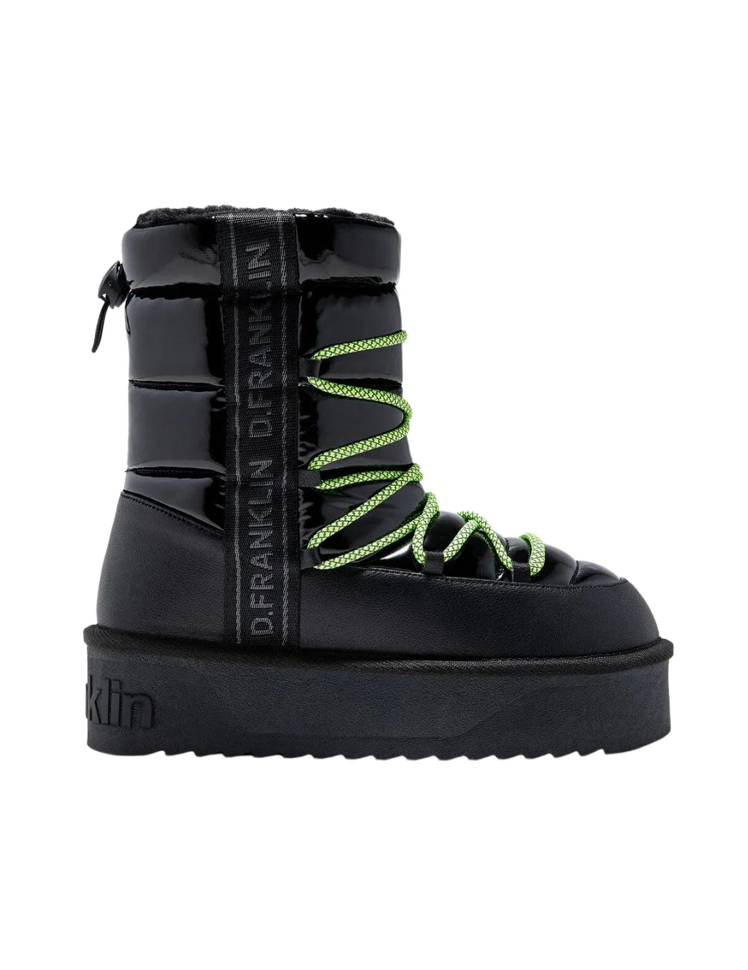 Botas D.Franklin Nordic V2 Shiny Bomb Negro | Bicos de Fío
