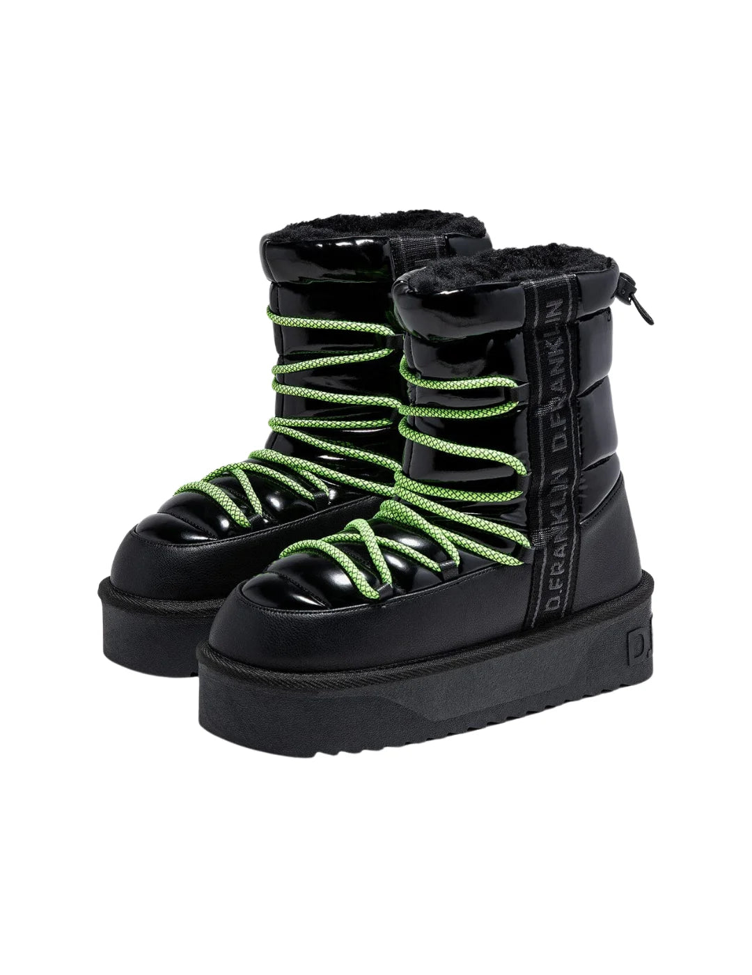 Botas D.Franklin Nordic V2 Shiny Bomb Negro | Bicos de Fío