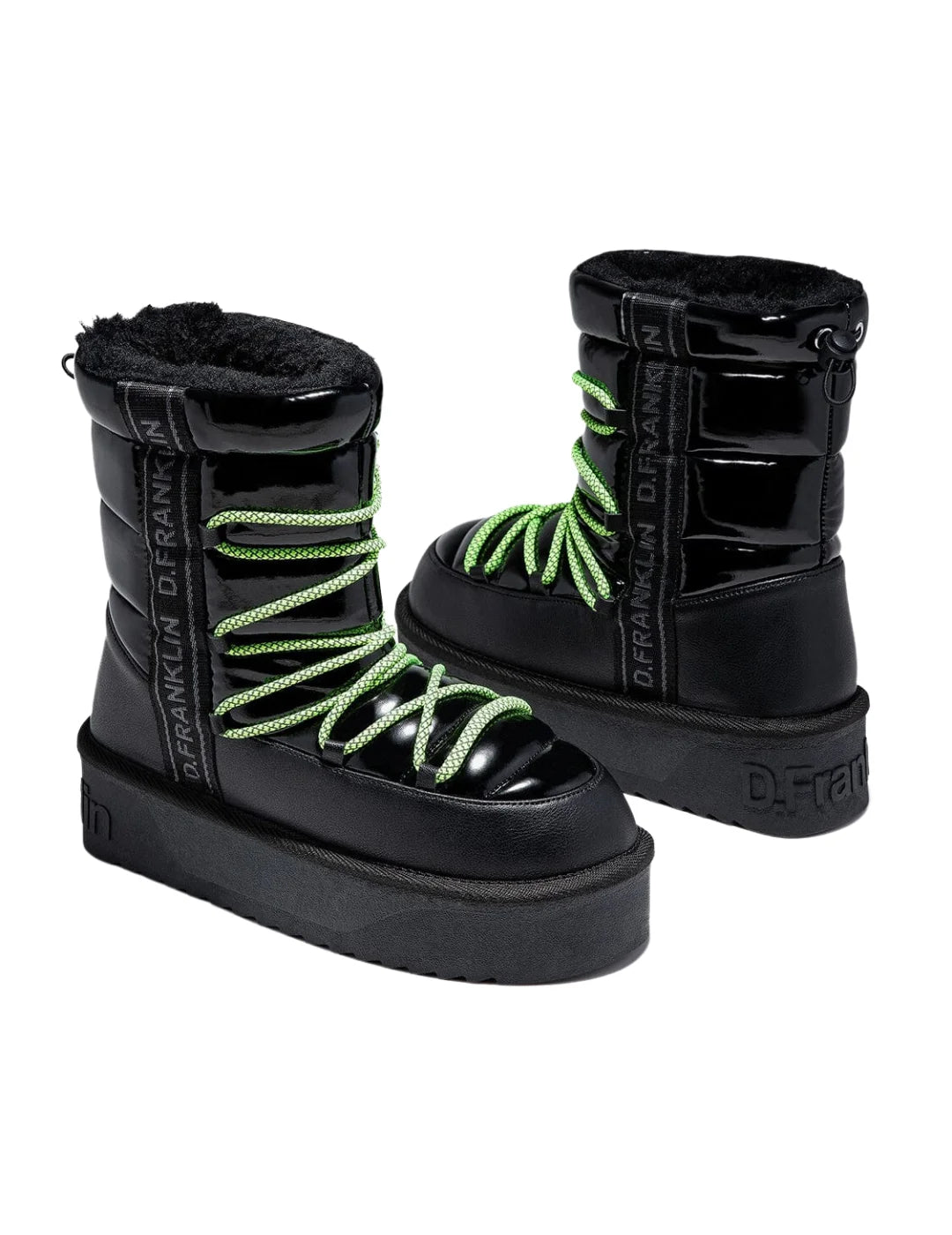 Botas D.Franklin Nordic V2 Shiny Bomb Negro | Bicos de Fío