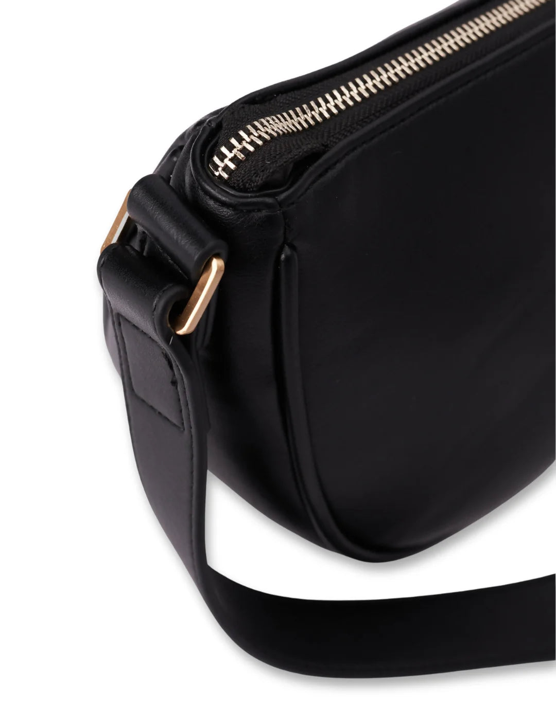 Bolso Bandolera Redondo Salsa Negro | Bicos de Fío