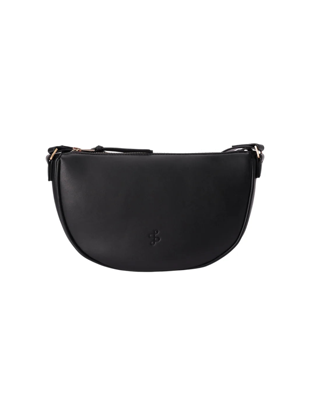 Bolso Bandolera Redondo Salsa Negro | Bicos de Fío