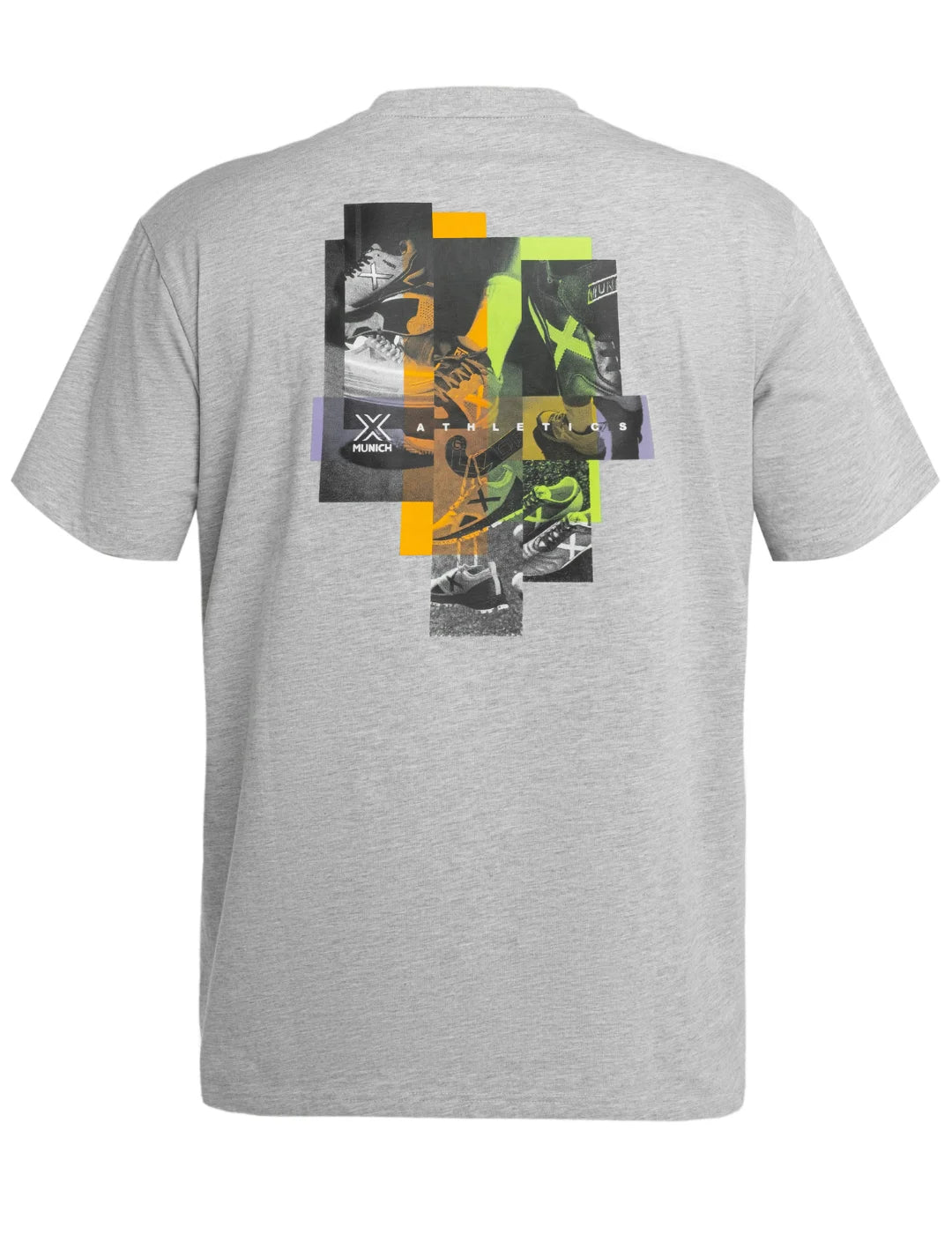 Camiseta Munich Athletic Collage Gris | Bicos de Fío