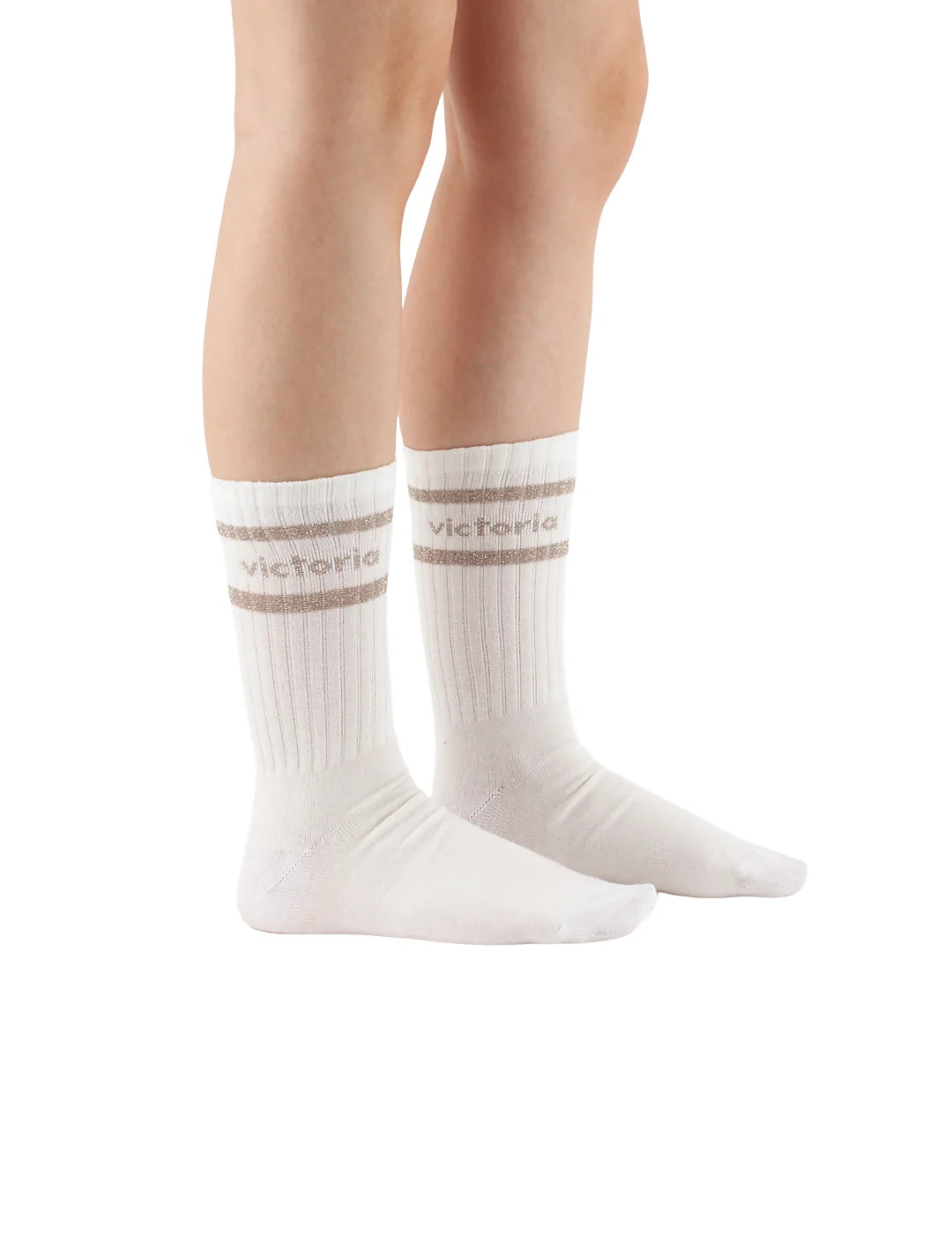 Calcetines Mujer Victoria Negro-Platino | Bicos de Fío