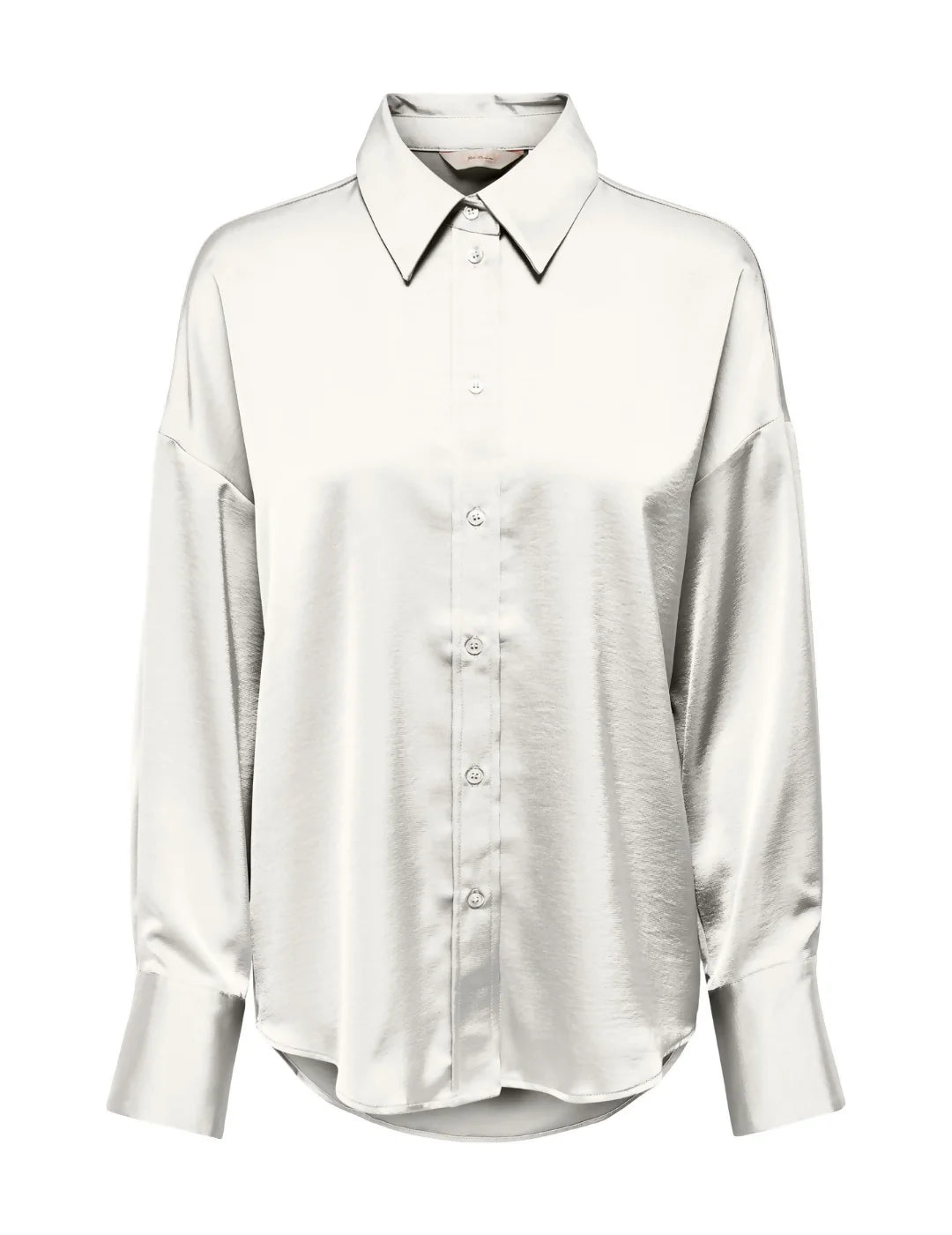 Camisa Satinada Oversize Only Blanco | Bicos de Fío