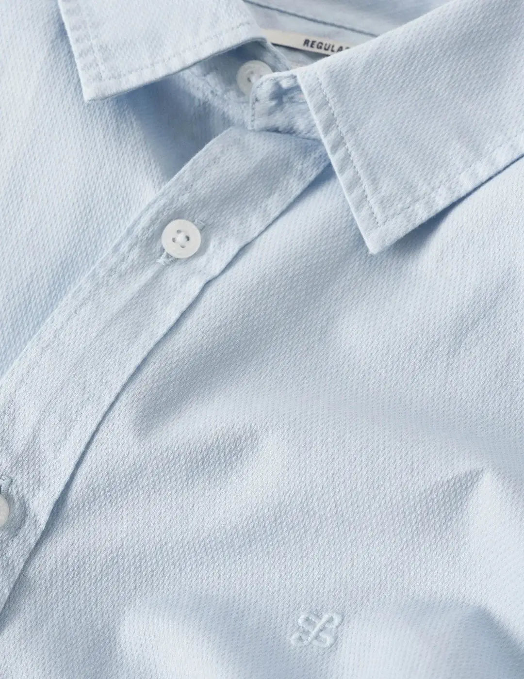 Camisa Azul Manga Larga Lisa Salsa | Bicos de Fío