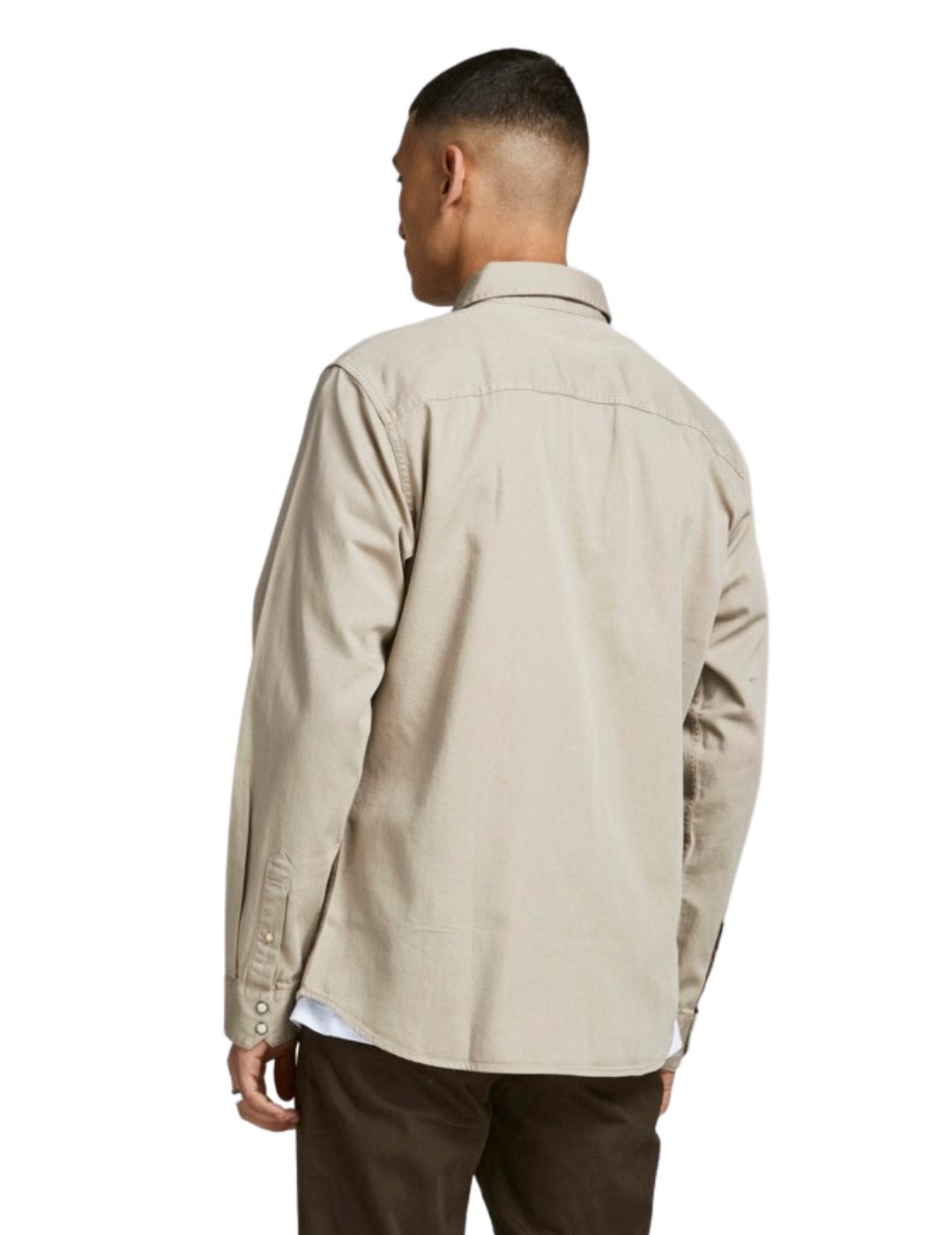 Camisa vaquera beige Jack and Jones | Bicos de Fío