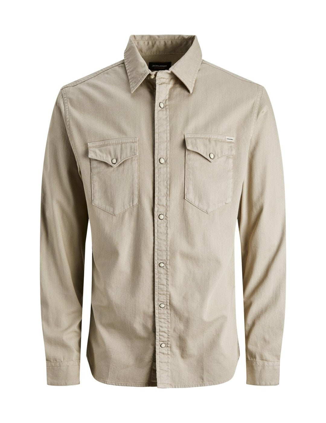 Camisa vaquera beige Jack and Jones | Bicos de Fío