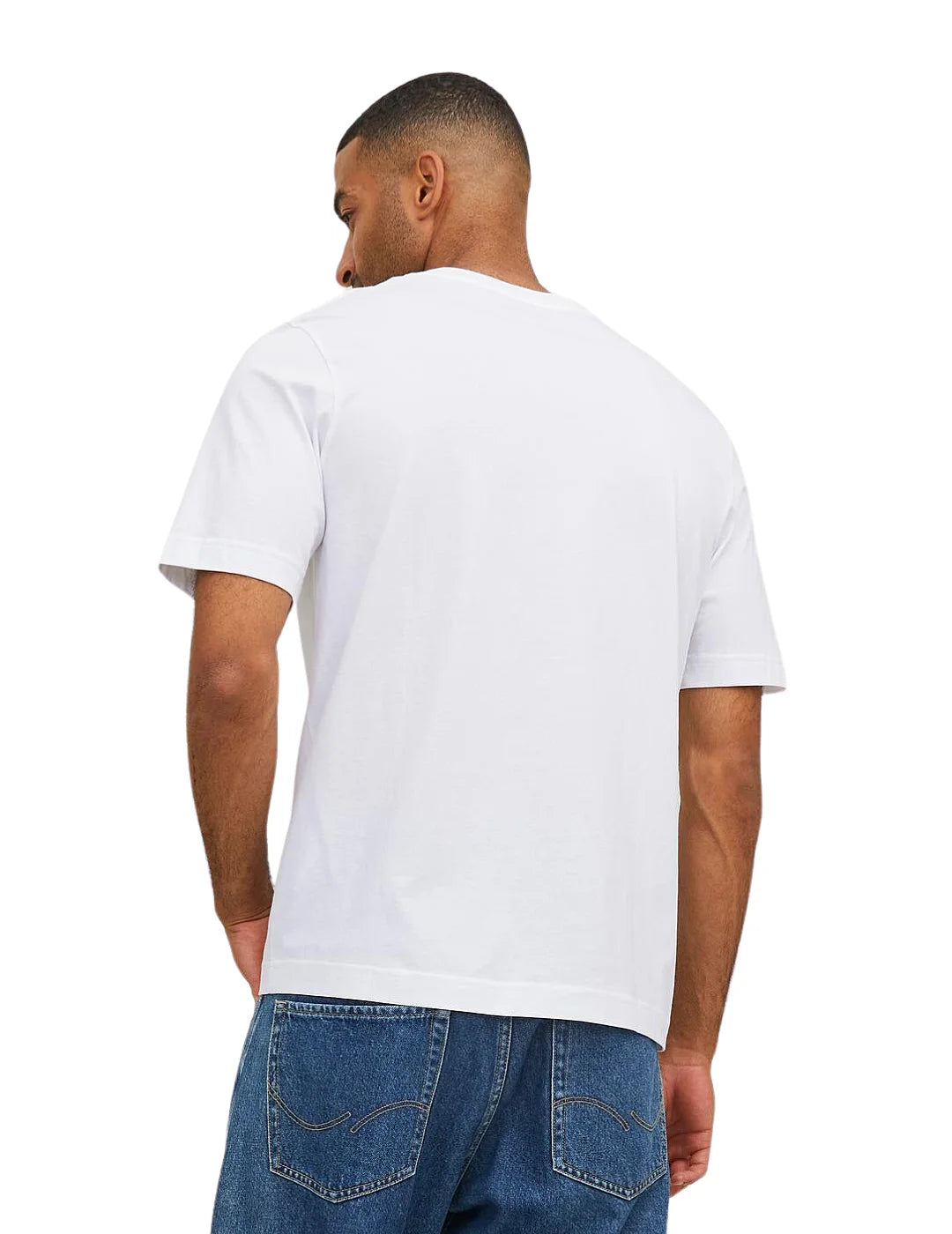 Camiseta Jack and Jones Estampada Blanco | Bicos de Fío