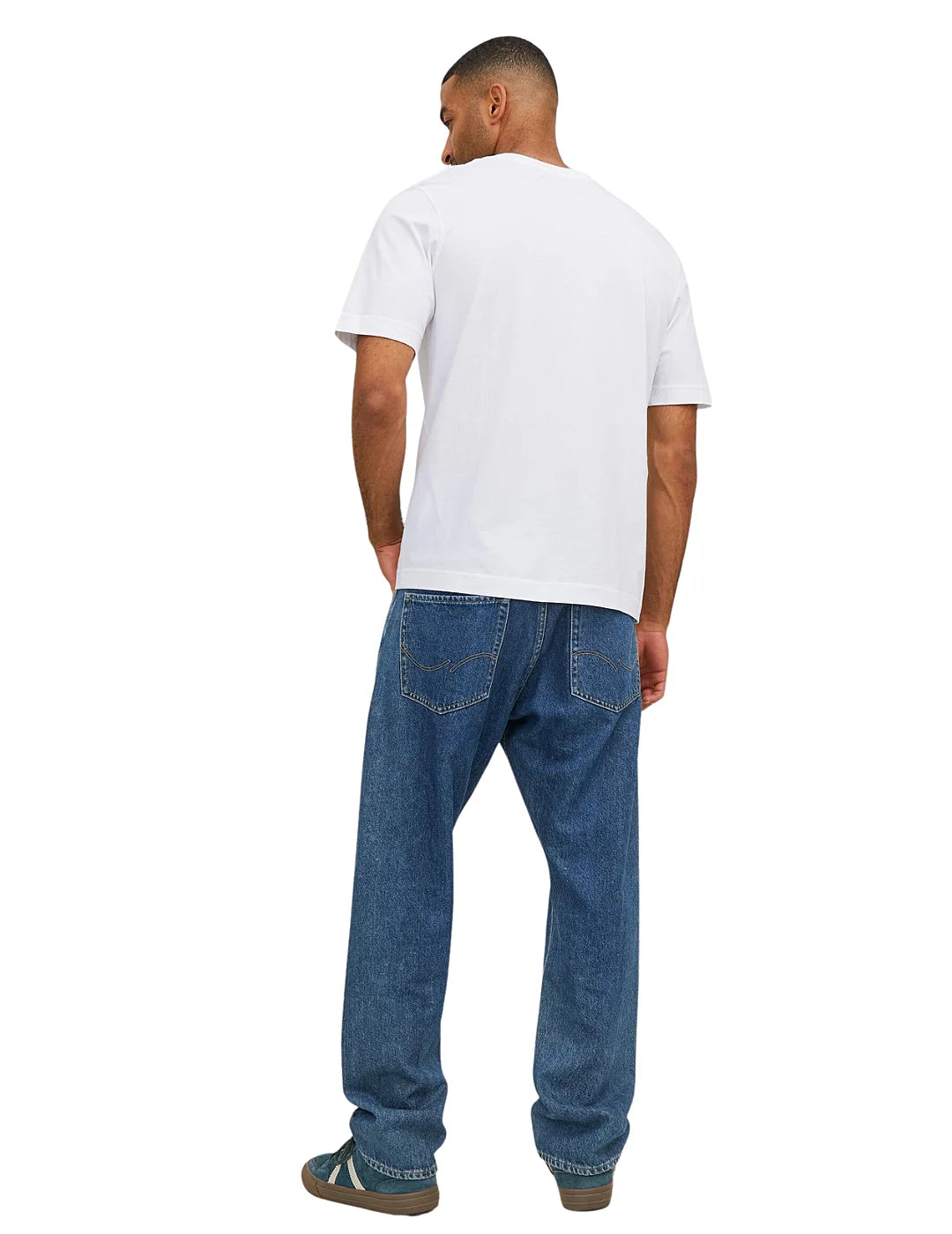 Camiseta Jack and Jones Estampada Blanco | Bicos de Fío