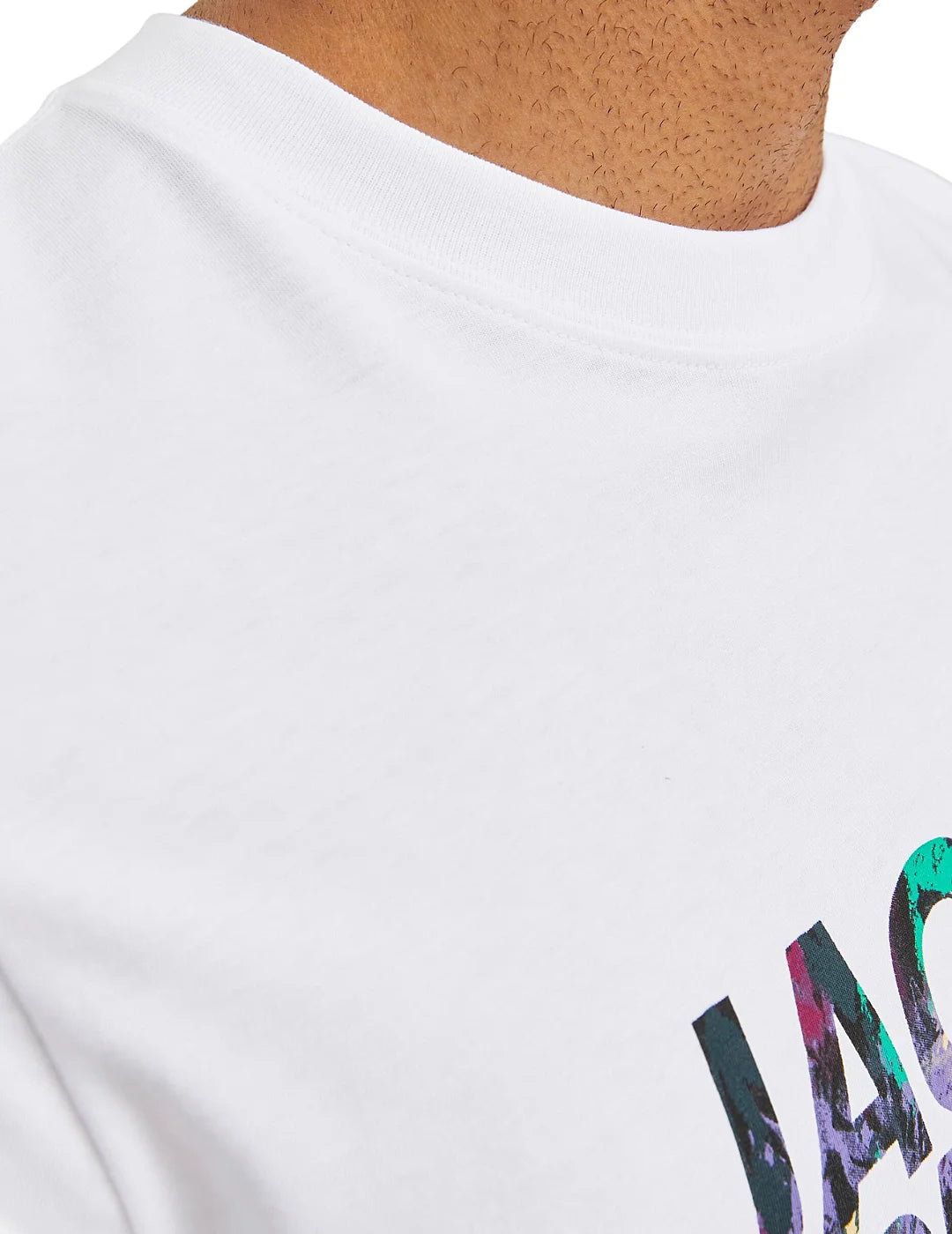 Camiseta Jack and Jones Estampada Blanco | Bicos de Fío