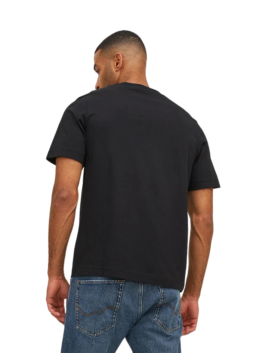 Camiseta Jack and Jones Estampada Negro | Bicos de Fío