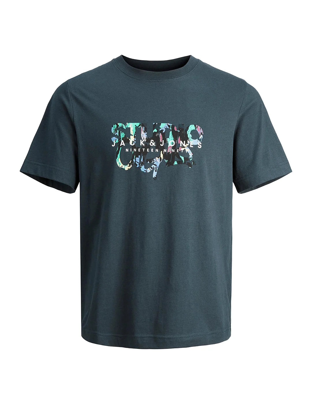 Camiseta Jack and Jones Estampada Verde | Bicos de Fío