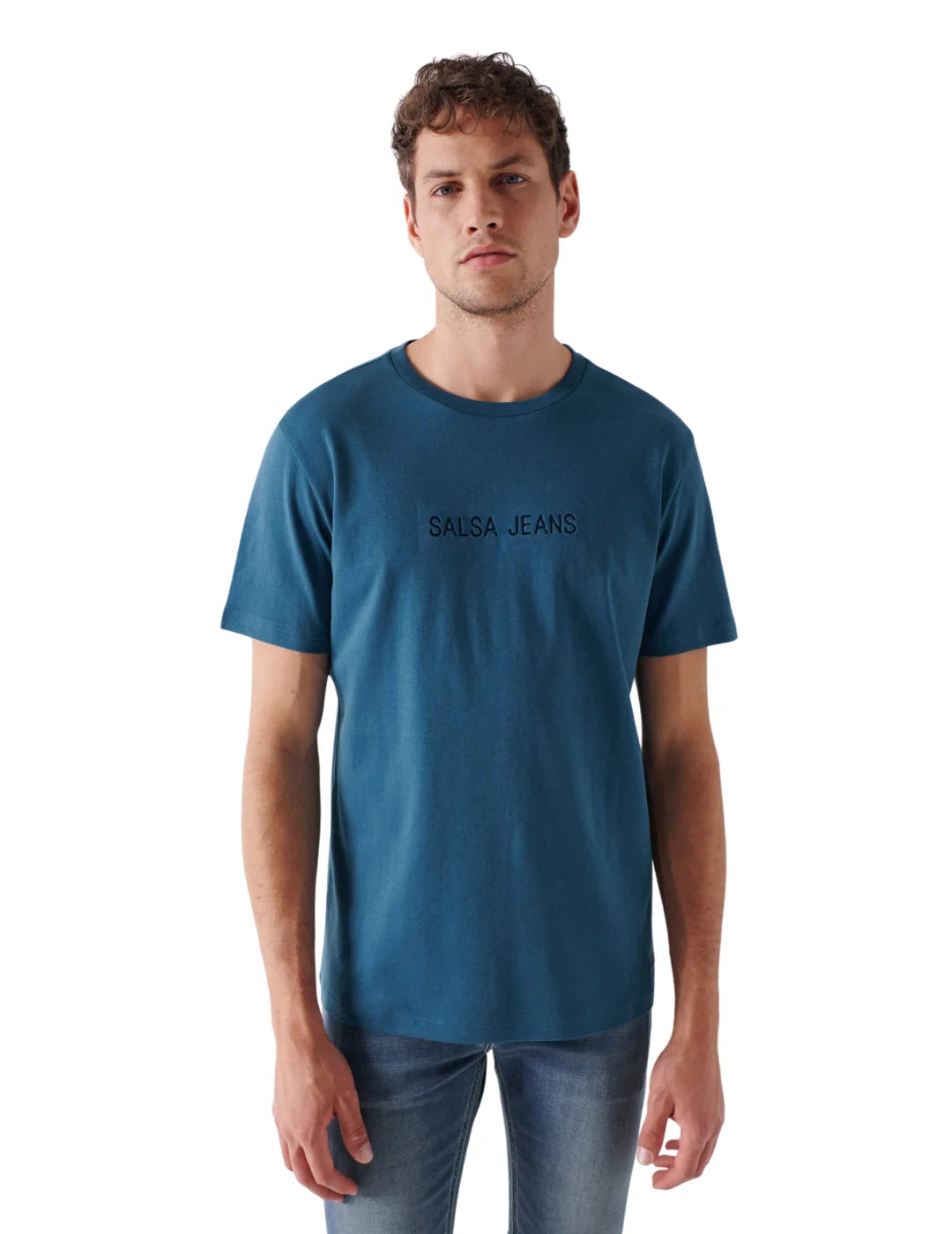 Camiseta Lisa Branding Salsa Azul | Bicos de Fío
