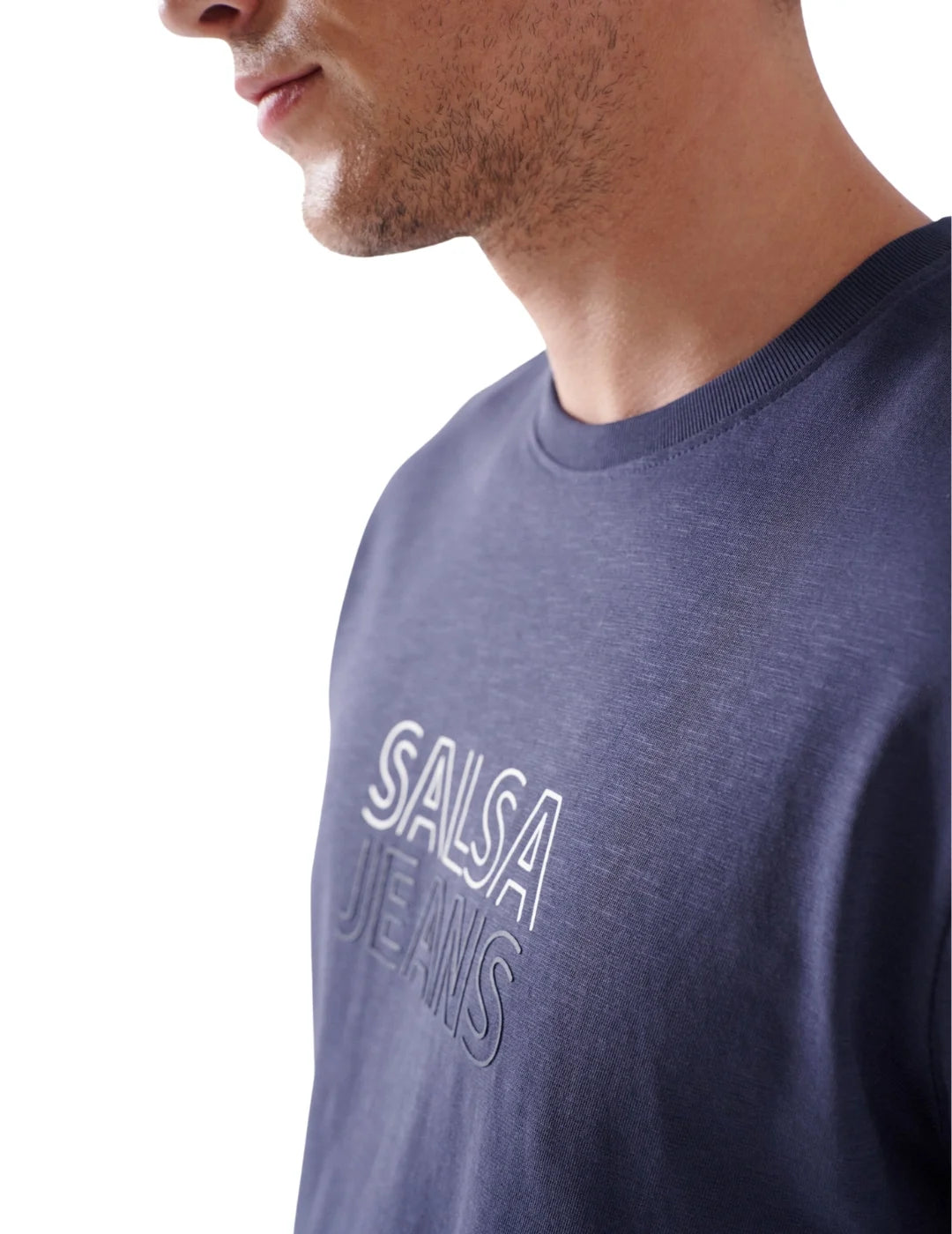 Camiseta Manga Corta Azul Salsa | Bicos de Fío