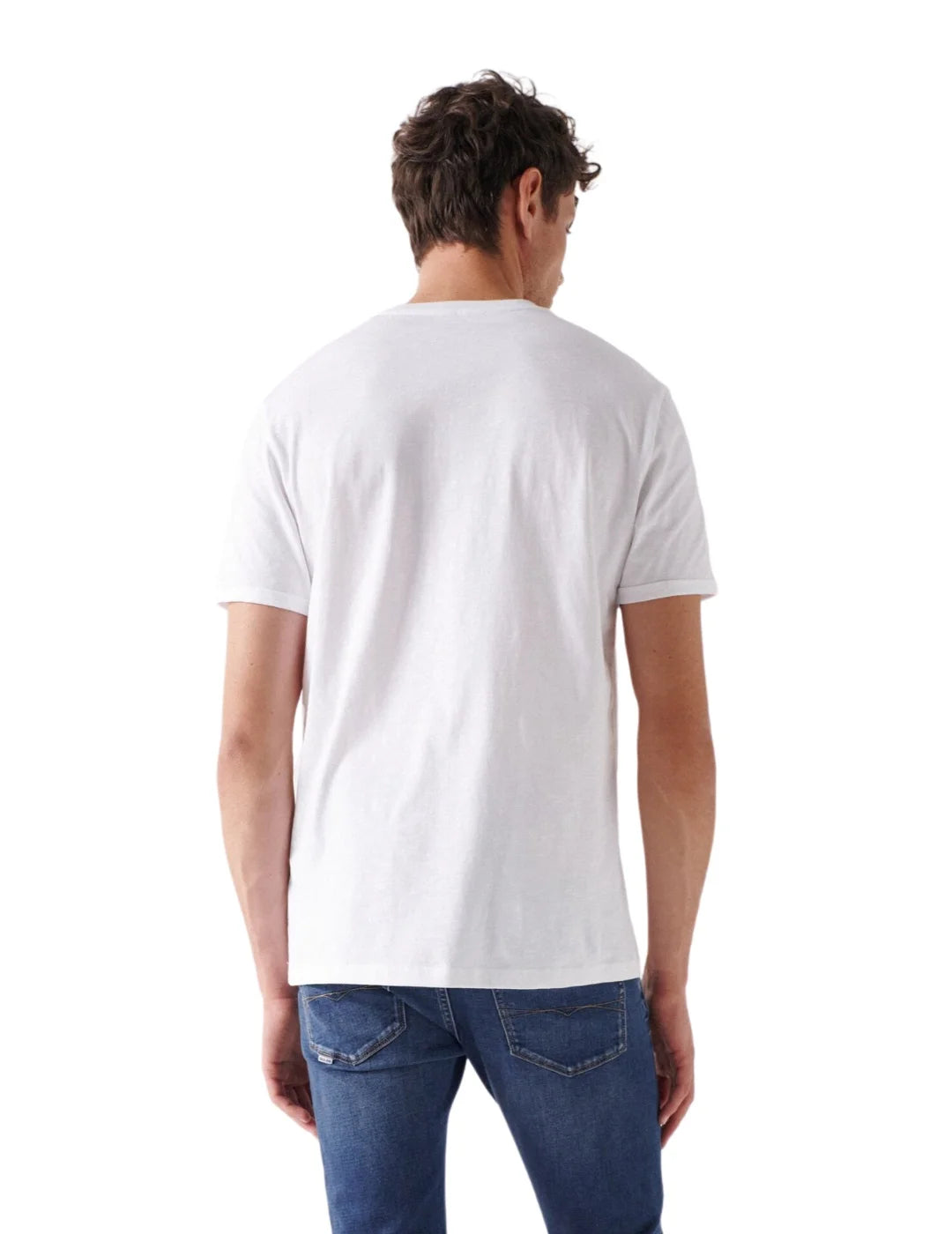 Camiseta Manga Corta Blanca Salsa | Bicos de Fío