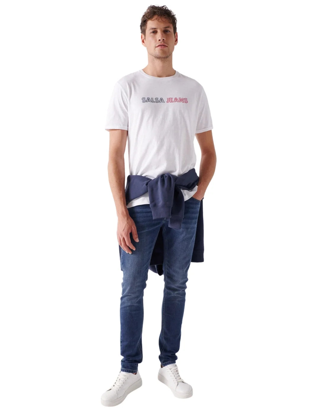 Camiseta Manga Corta Blanca Salsa | Bicos de Fío