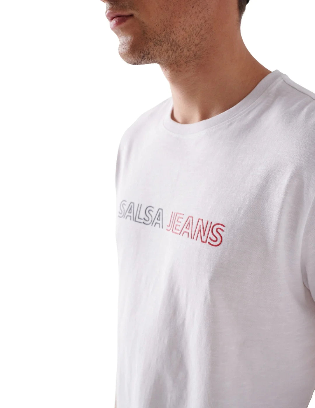 Camiseta Manga Corta Blanca Salsa | Bicos de Fío