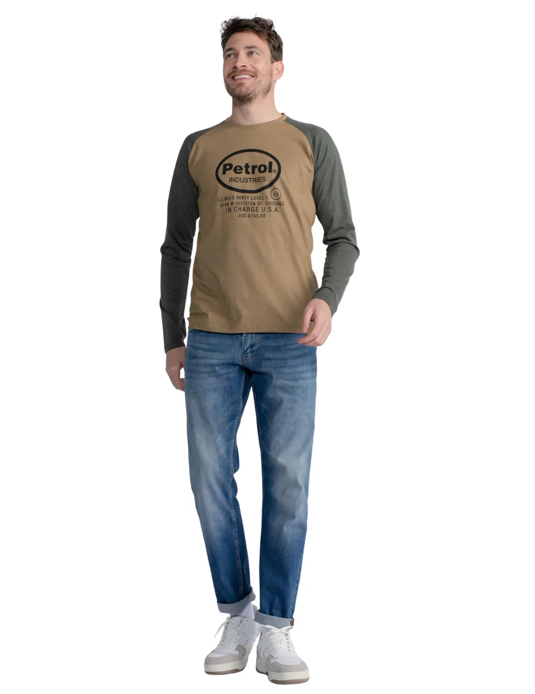Camiseta Manga Larga Petrol Ind. Verde | Bicos de Fío