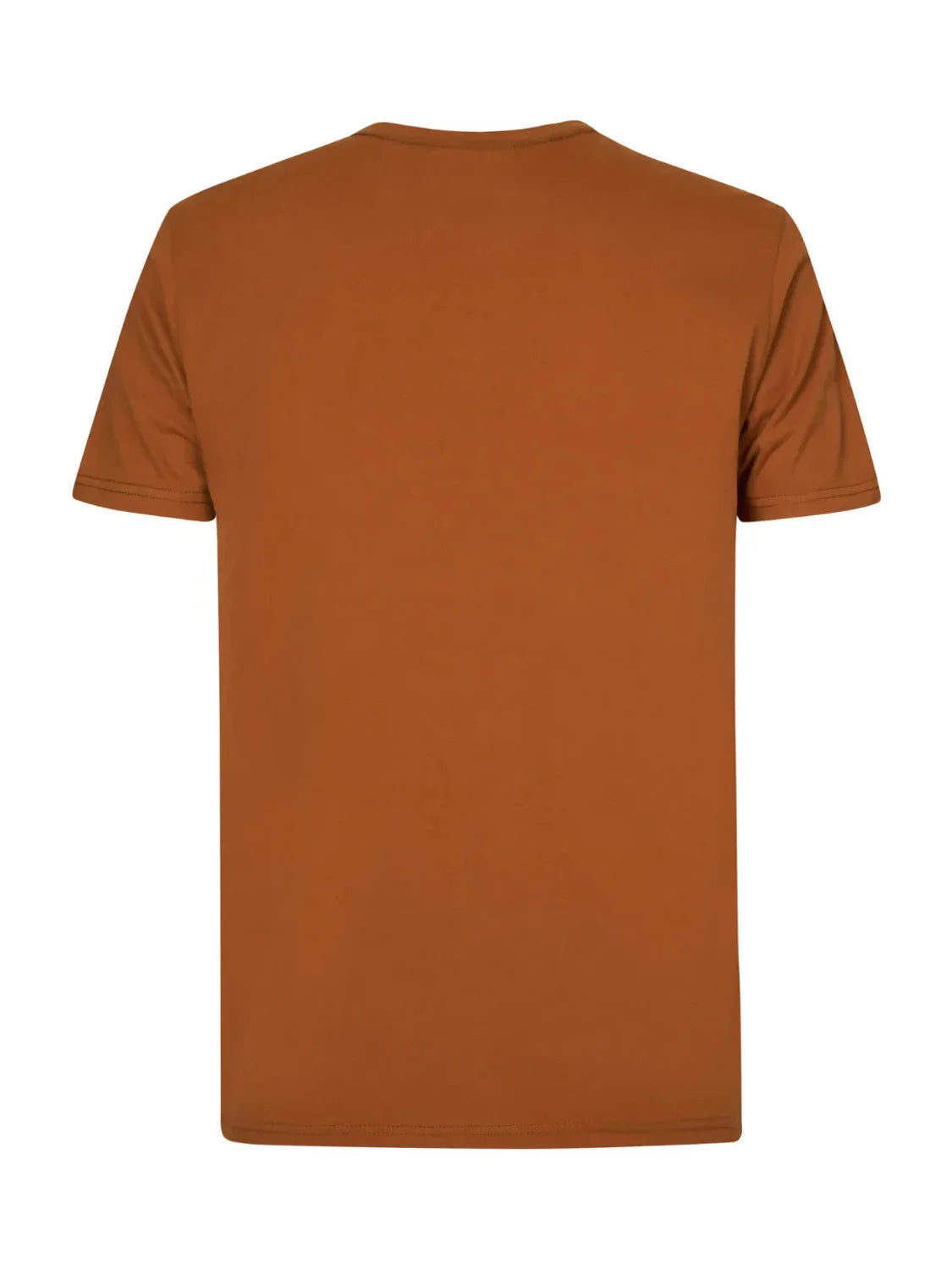 Camiseta Marrón Manga Corta Petrol Industries | Bicos de Fío