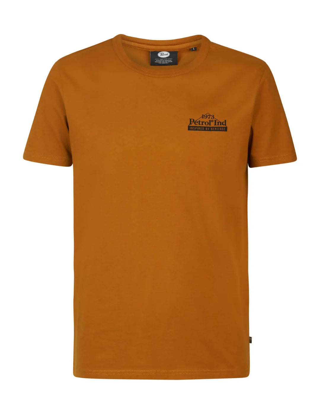 Camiseta Petrol Industries Logo Espalda Naranja | Bicos de Fío