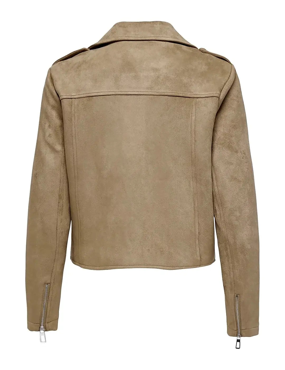 Chaqueta Biker Ante Only Onlscootie Beige | Bicos de Fío