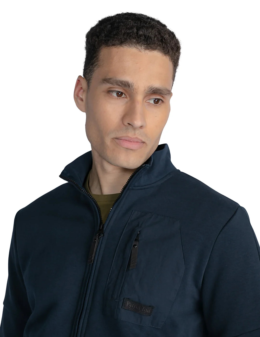 Chaqueta Cremallera Petrol Ind. Azul Marino | Bicos de Fío