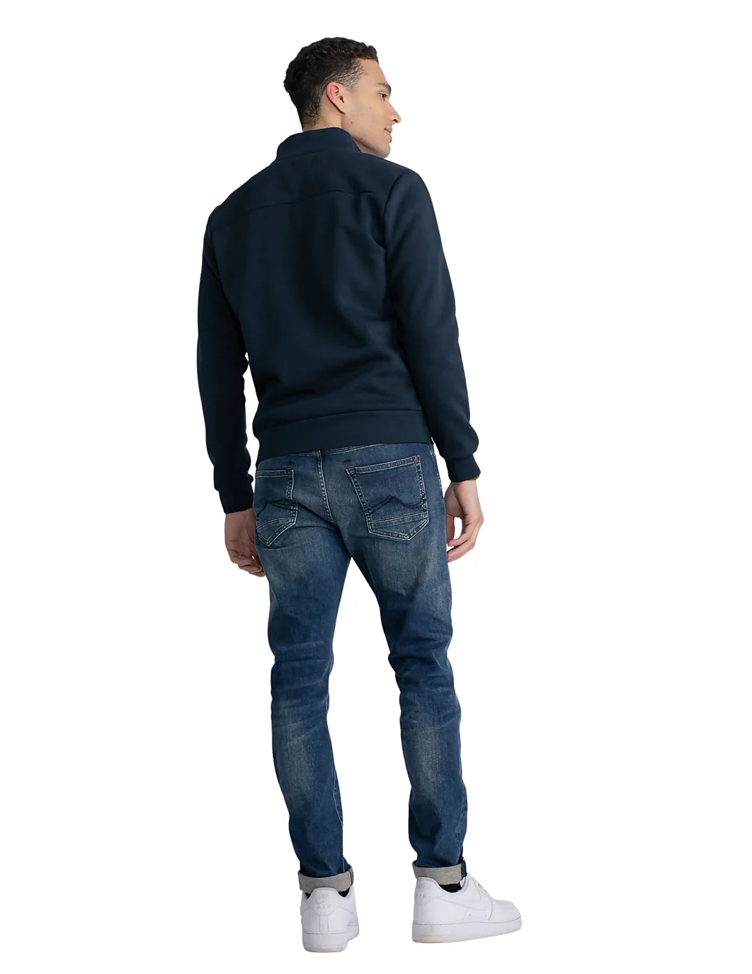 Chaqueta Cremallera Petrol Ind. Azul Marino | Bicos de Fío