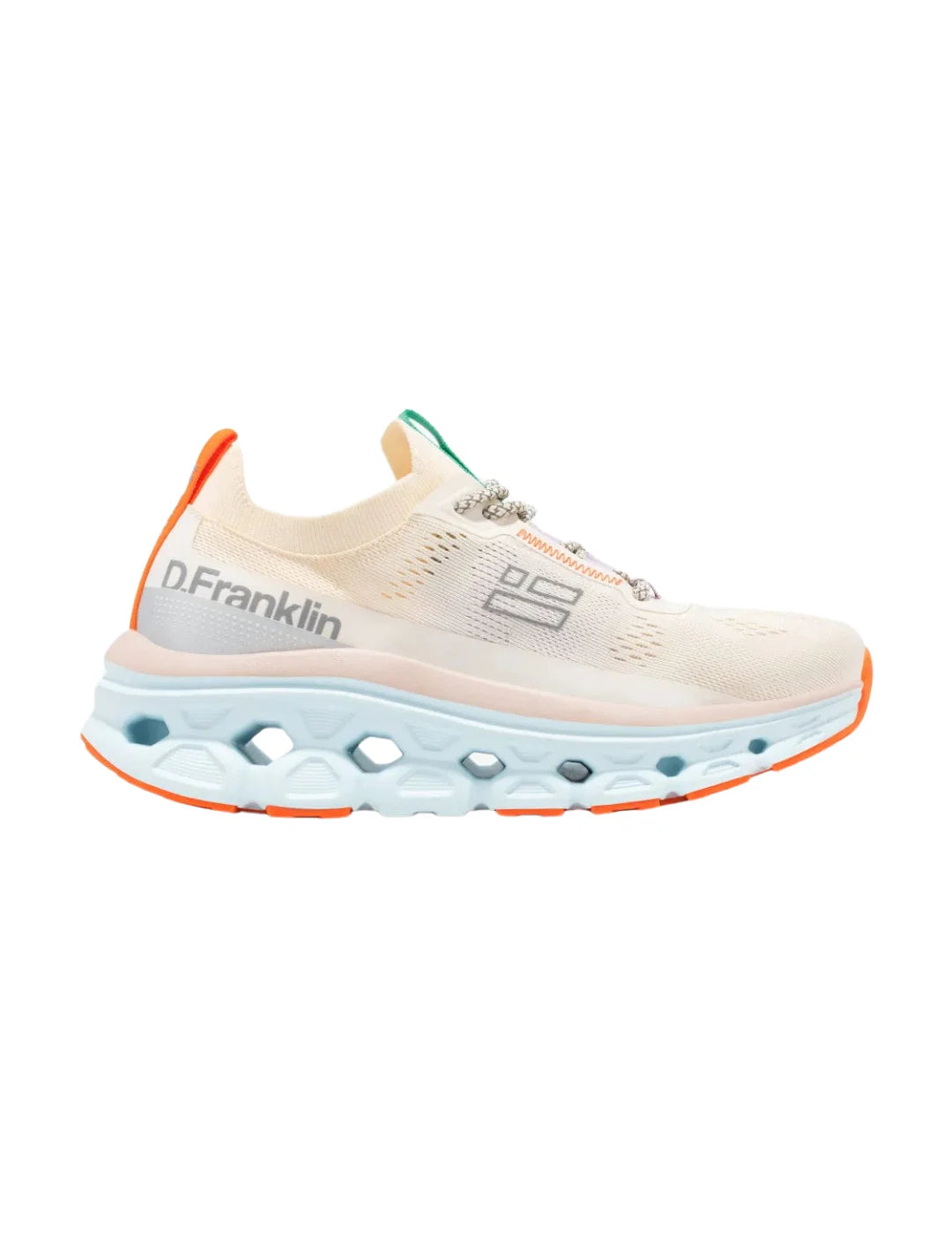 Zapatilla D.Franklin Aero Mesh Blanco-Naranja | Bicos de Fío