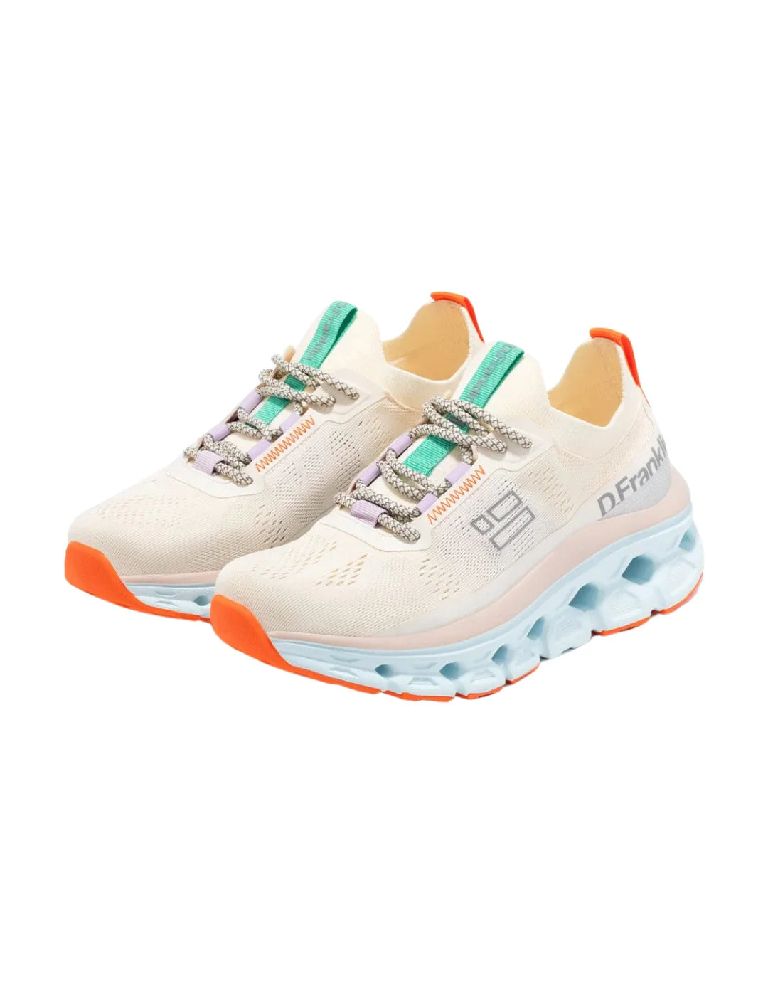 Zapatilla D.Franklin Aero Mesh Blanco-Naranja | Bicos de Fío