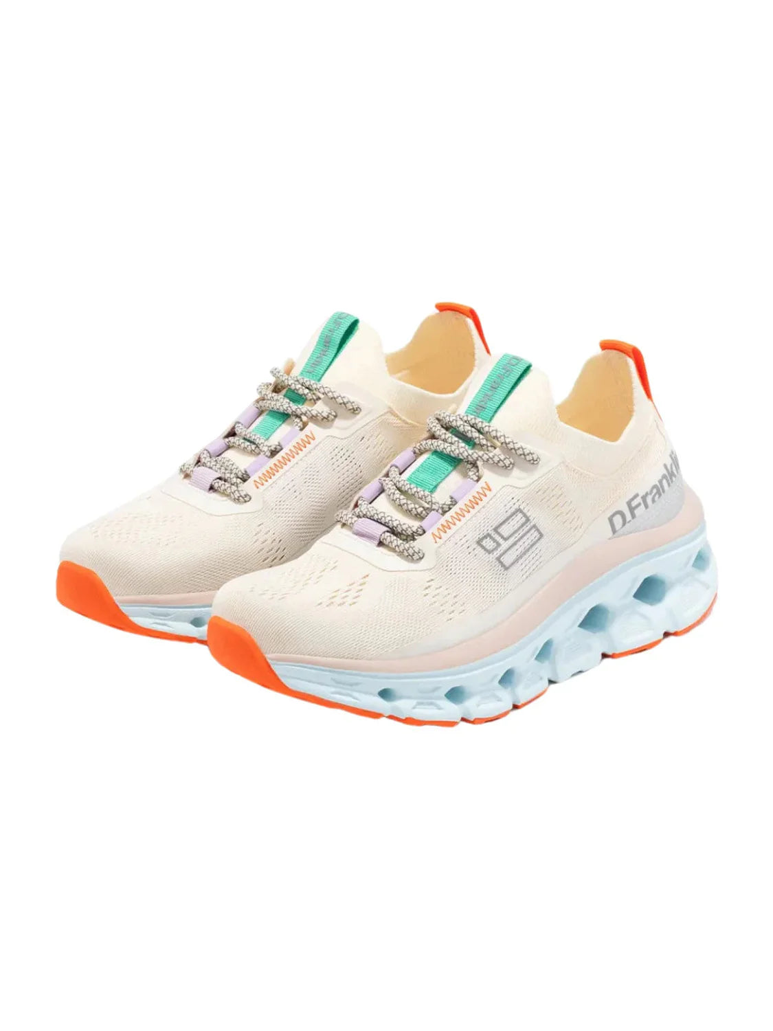 Zapatilla D.Franklin Aero Mesh Blanco-Naranja | Bicos de Fío
