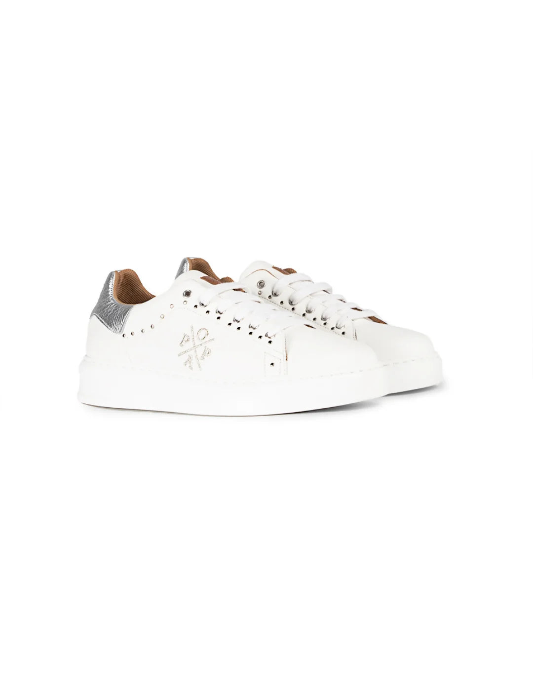 Zapatilla Popa Vicort Adornos Blanco | Bicos de Fío