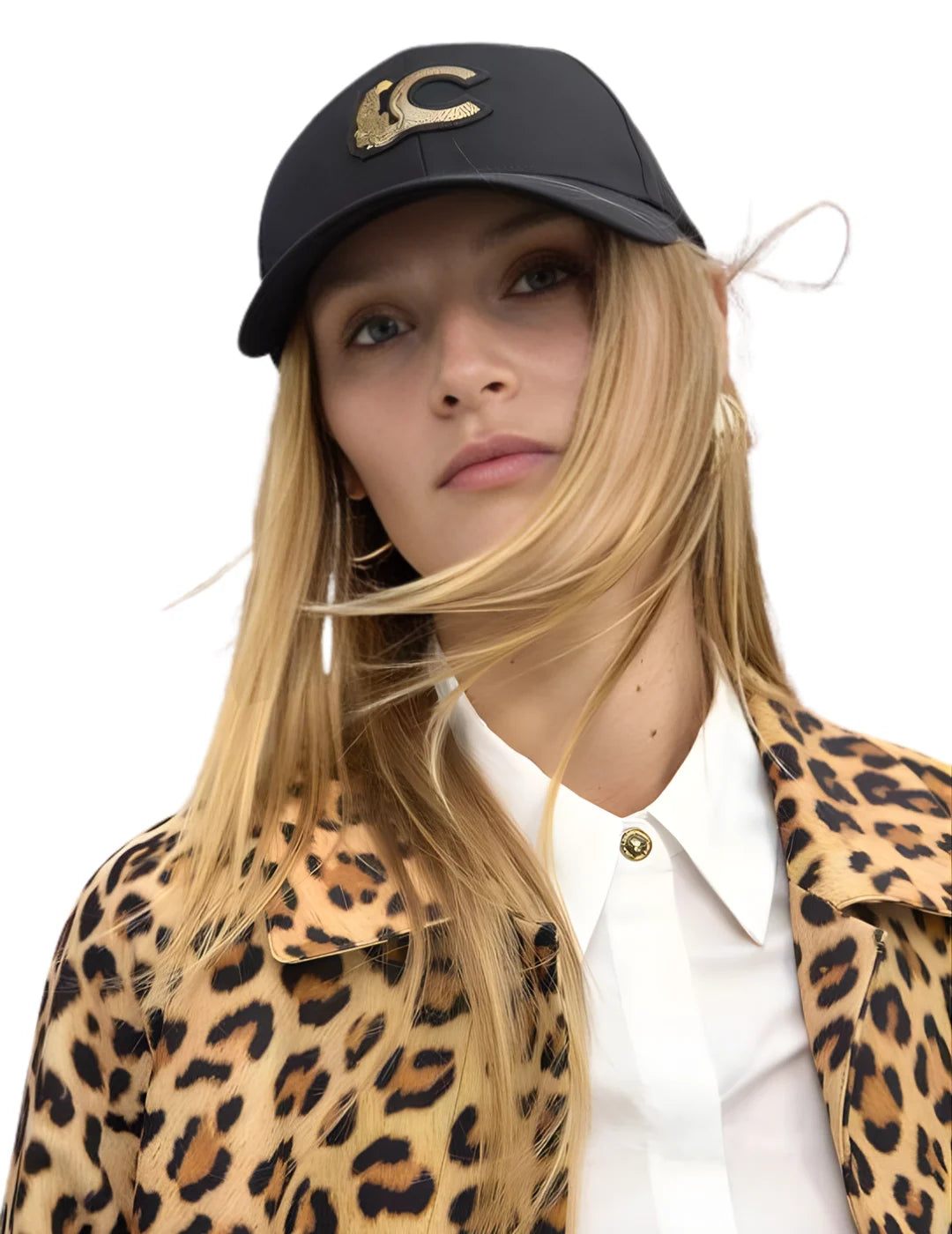 Gorra Lola Casademunt Logo Leopardo Negro | Bicos de Fío