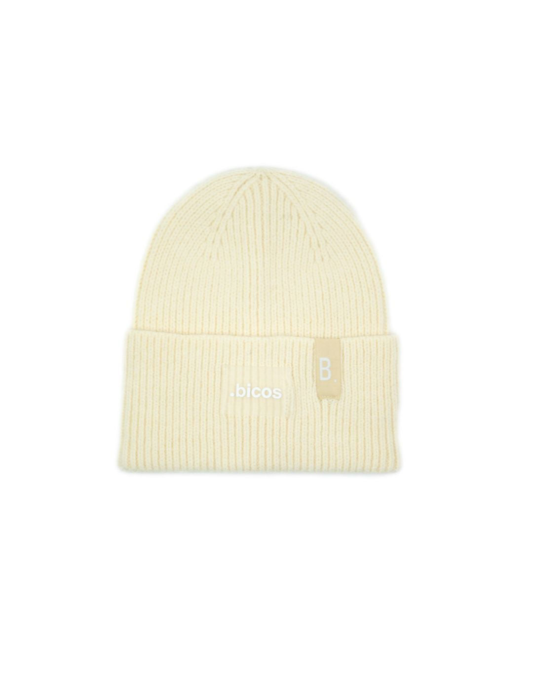 Gorro Mujer Parche BdeF Bicos Beige | Bicos de Fío