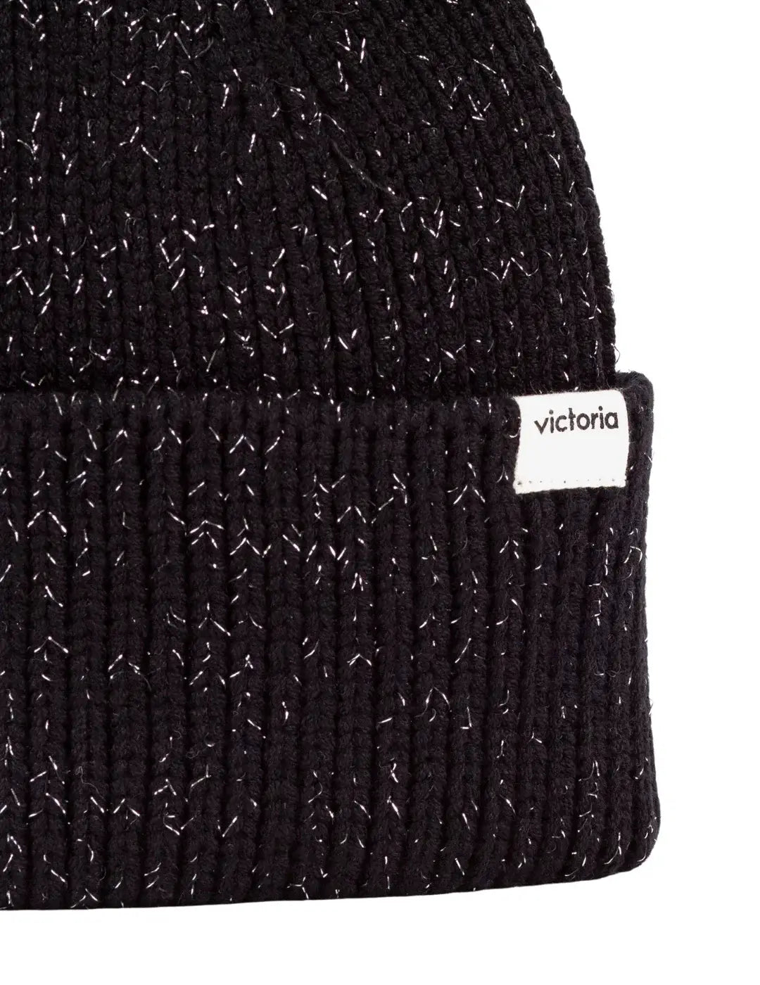 Gorro De Punto Mujer Victoria Lurex Negro | Bicos de Fío