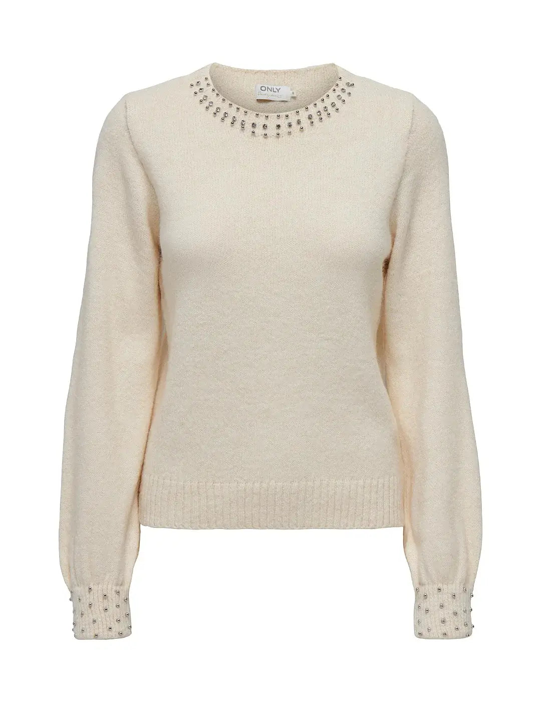 Jersey Con Borlas Only Onlalessia Beige | Bicos de Fío