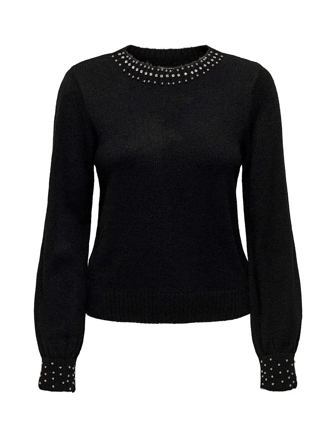 Jersey Con Borlas Only Onlalessia Negro | Bicos de Fío