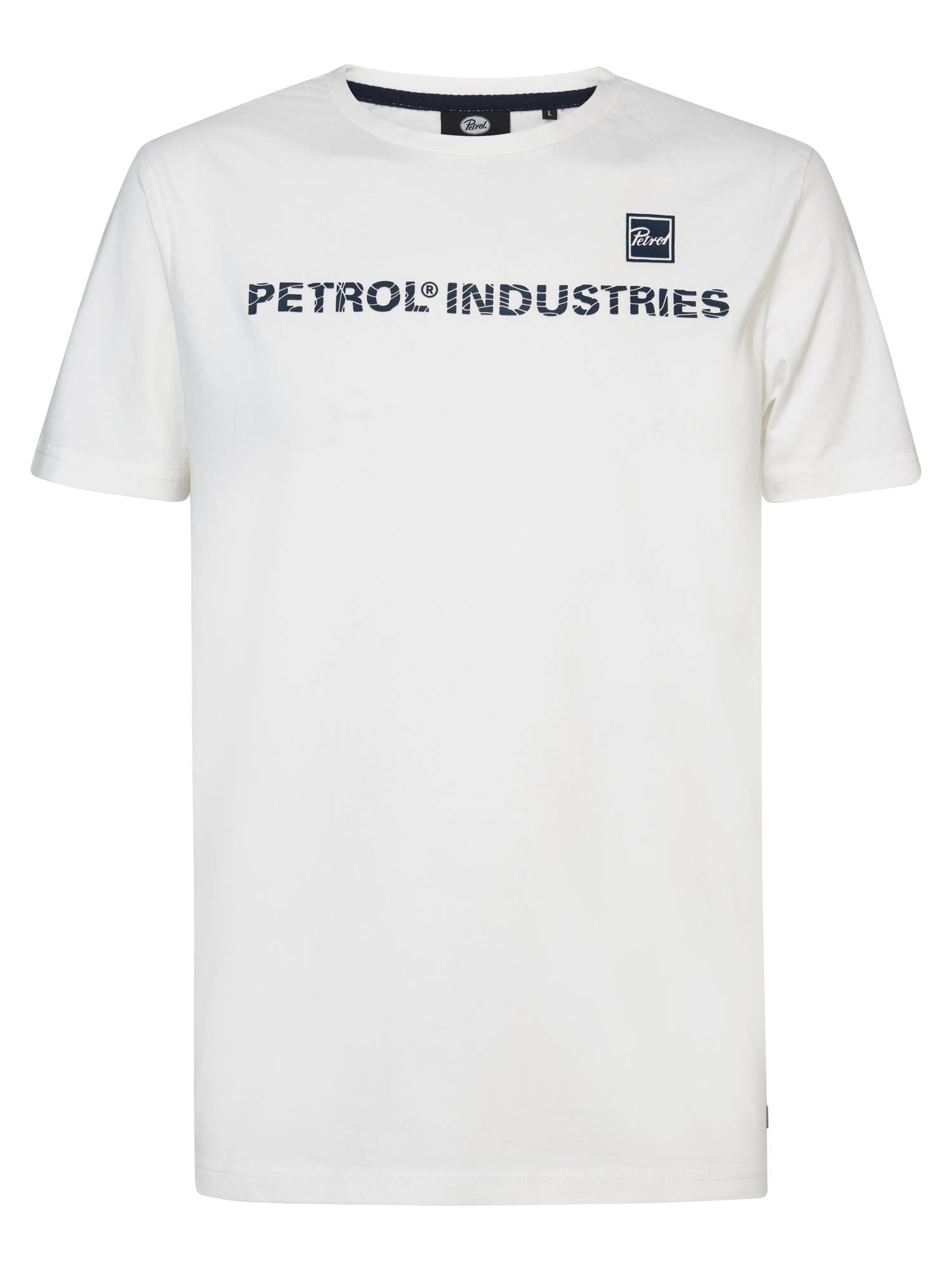 Camiseta Blanca Manga Corta Petrol Industries | Bicos de Fío