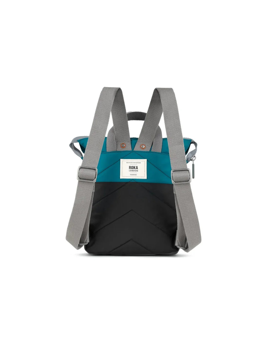 Mochila Roka Bantry B Small Two Tone Negro-Azul | Bicos de Fío