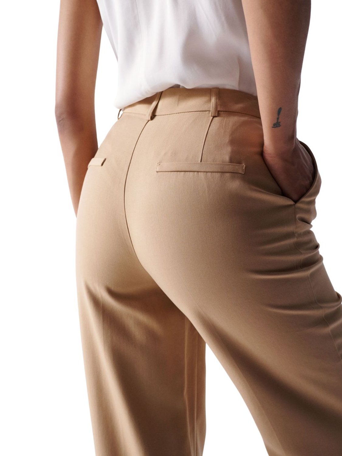 Pantalón Salsa High Rise Marrón | Bicos de Fío