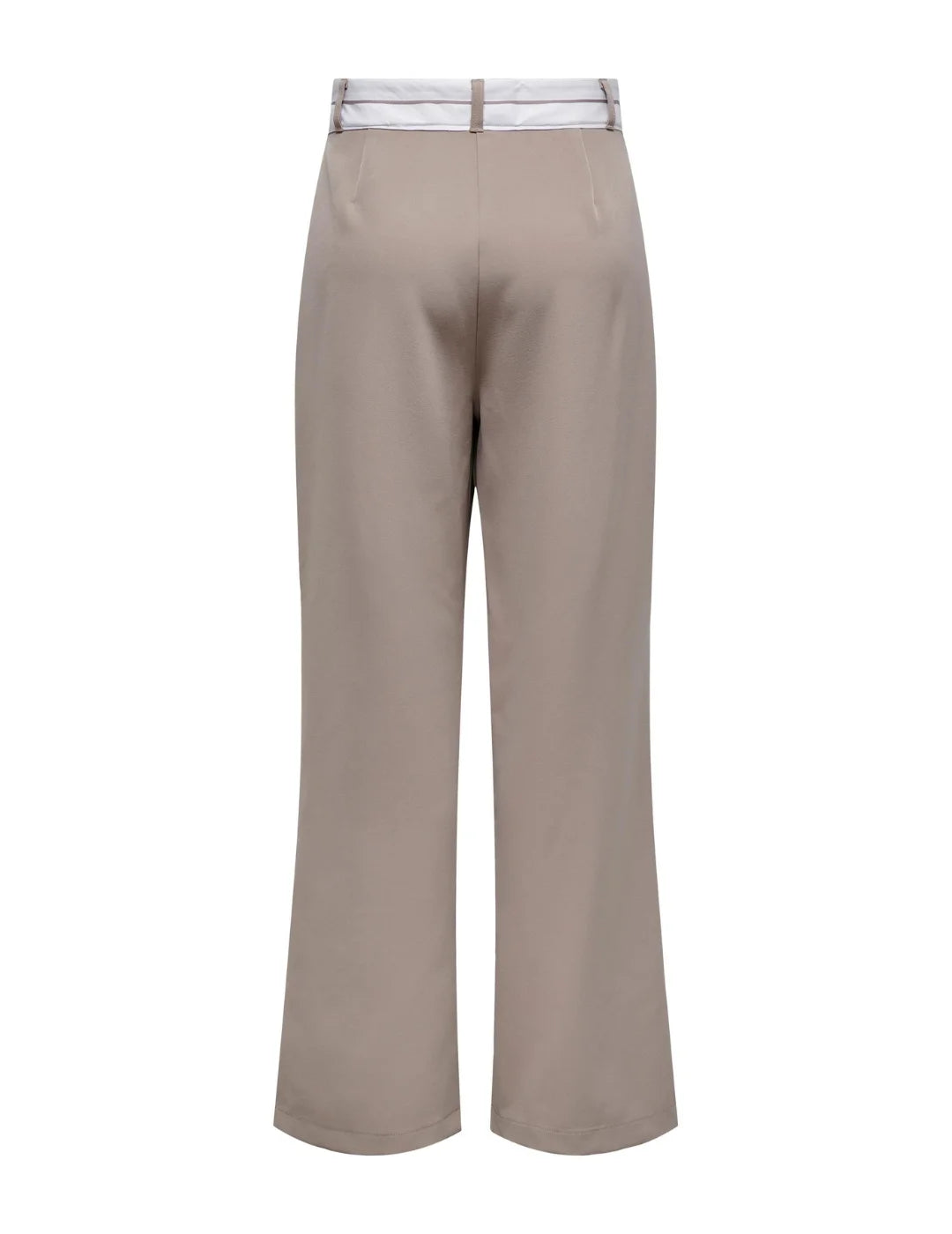 Pantalón Pierna Ancha Only Onlmalika Beige | Bicos de Fío