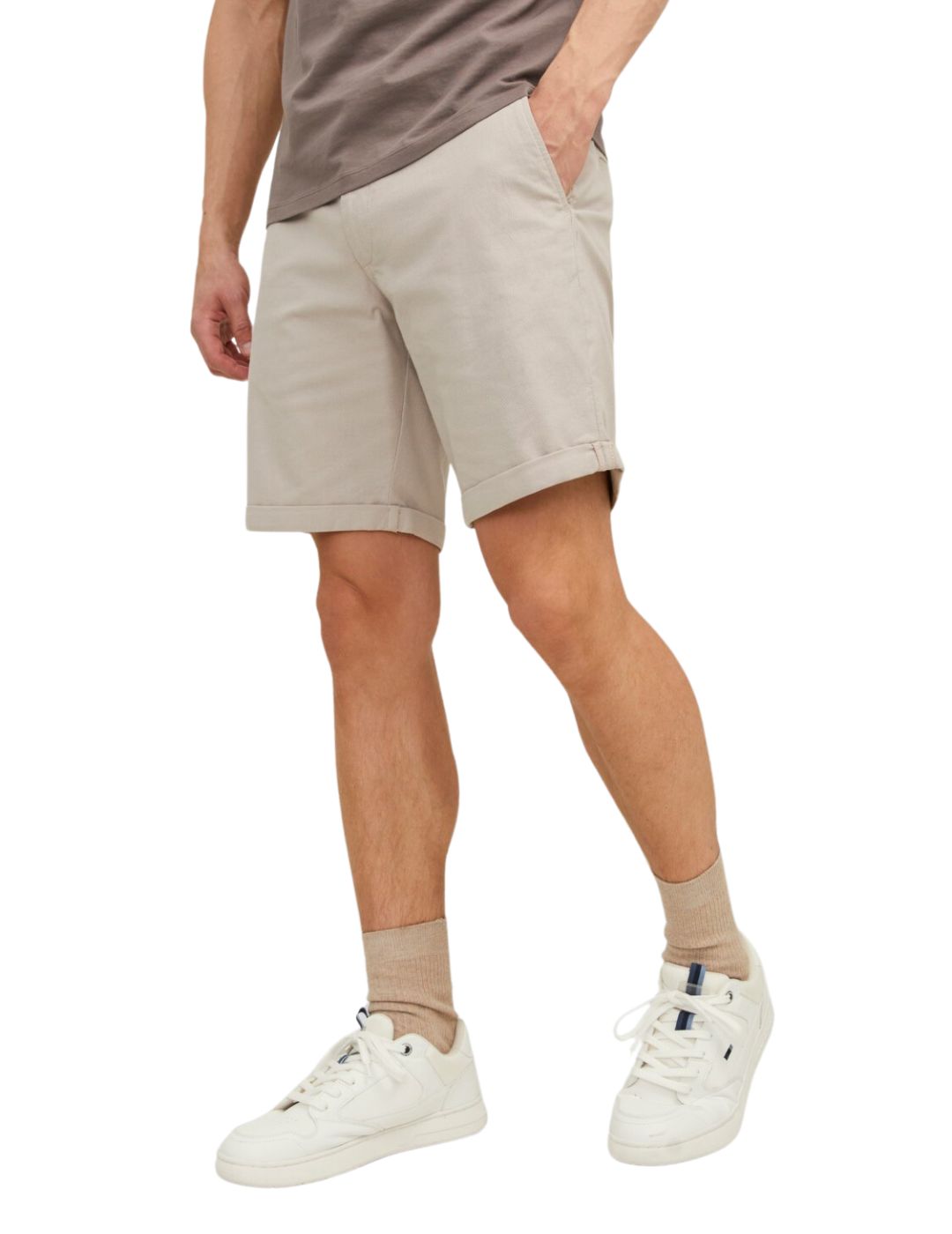 Pantalón corto chino beige Jack and Jones | Bicos de Fío