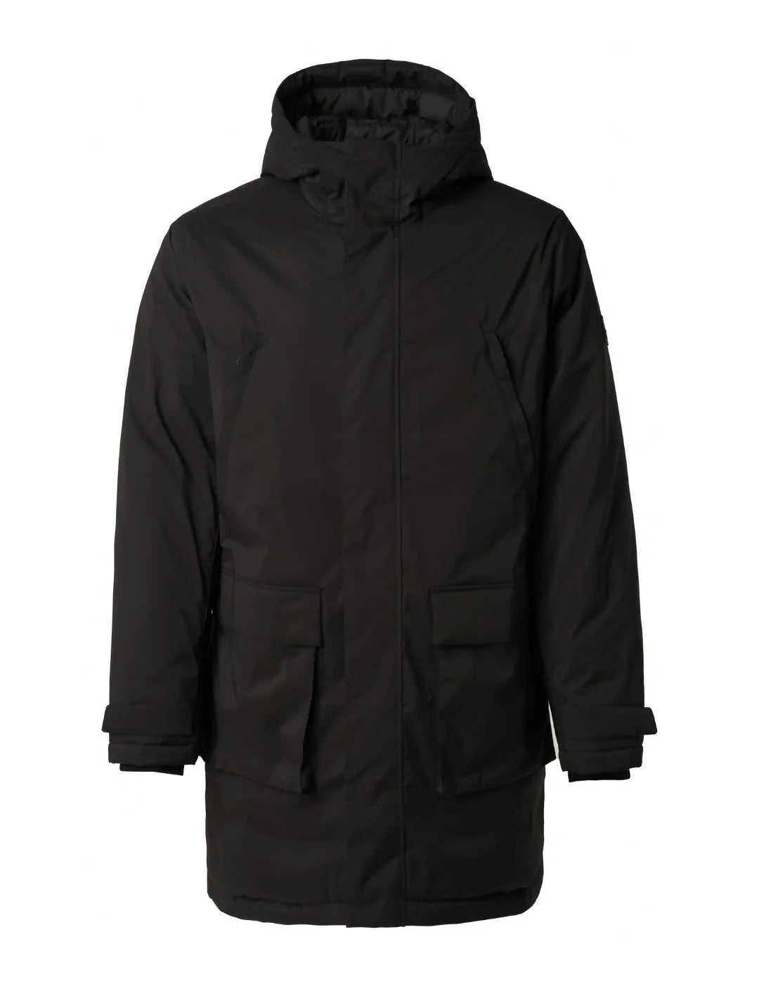 Parka Larga Acolchada Salsa Negro | Bicos de Fío