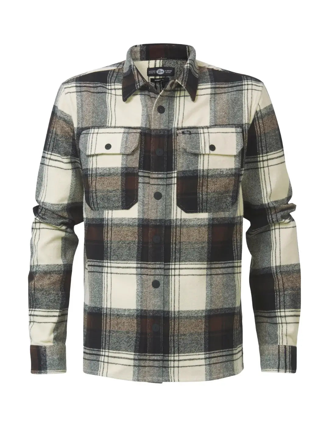 Sobrecamisa Cuadros Petrol Industries Beige | Bicos de Fío